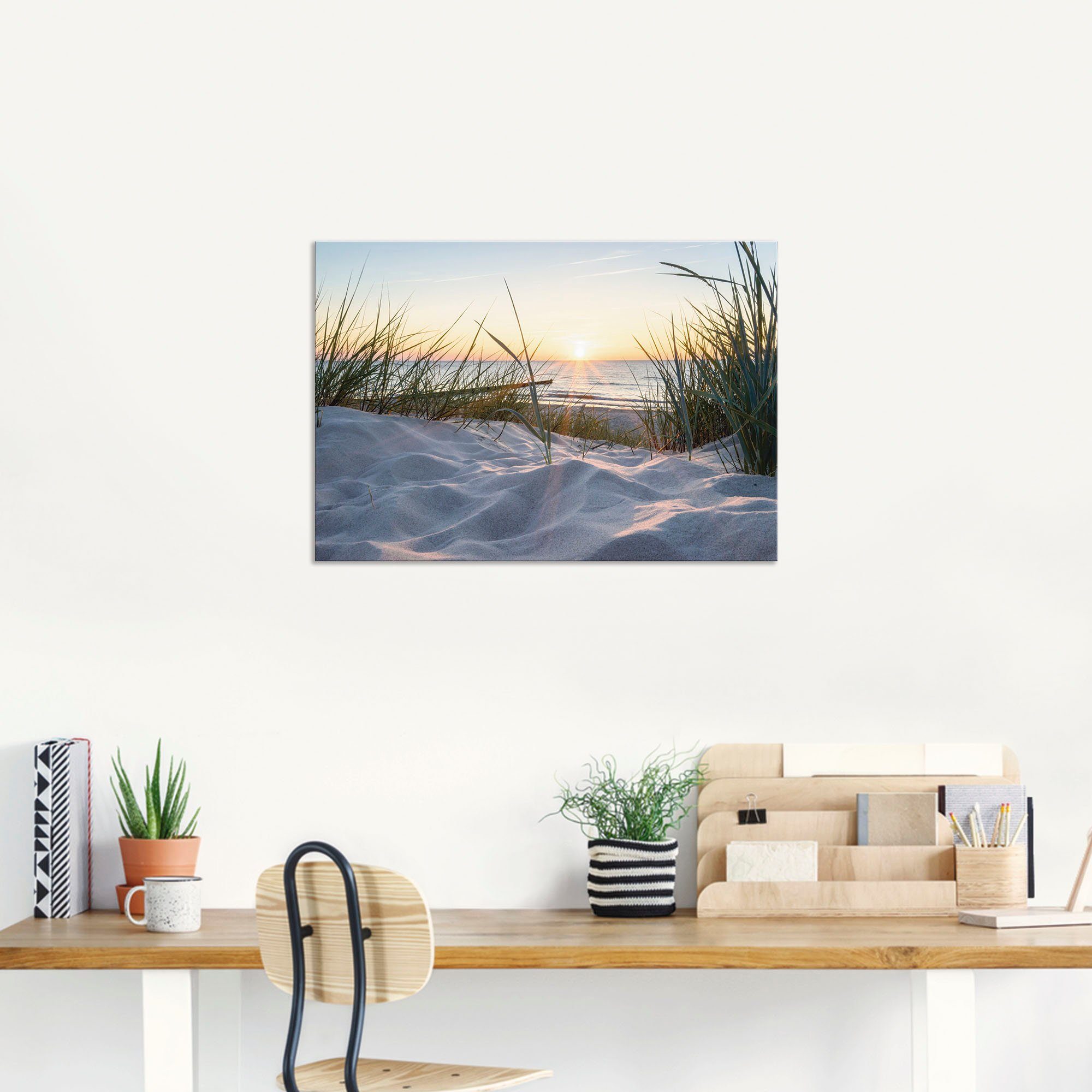 Artland Wandbild "Ostseestrand" Strand 1 Stk. tlg. als Alubild, Outdoorbild günstig online kaufen