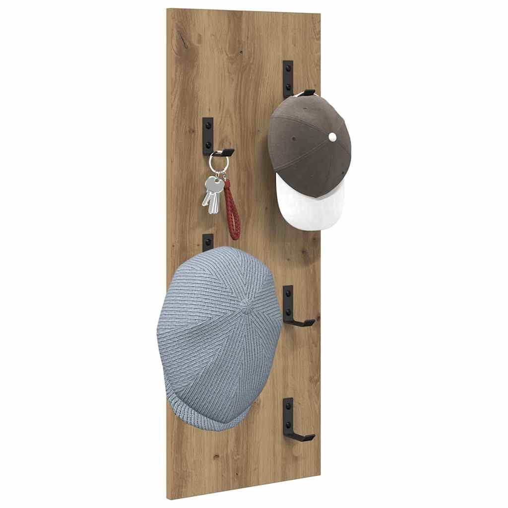 vidaXL Regal Wandmontierter Kleiderständer Wandmontiert Eiche günstig online kaufen