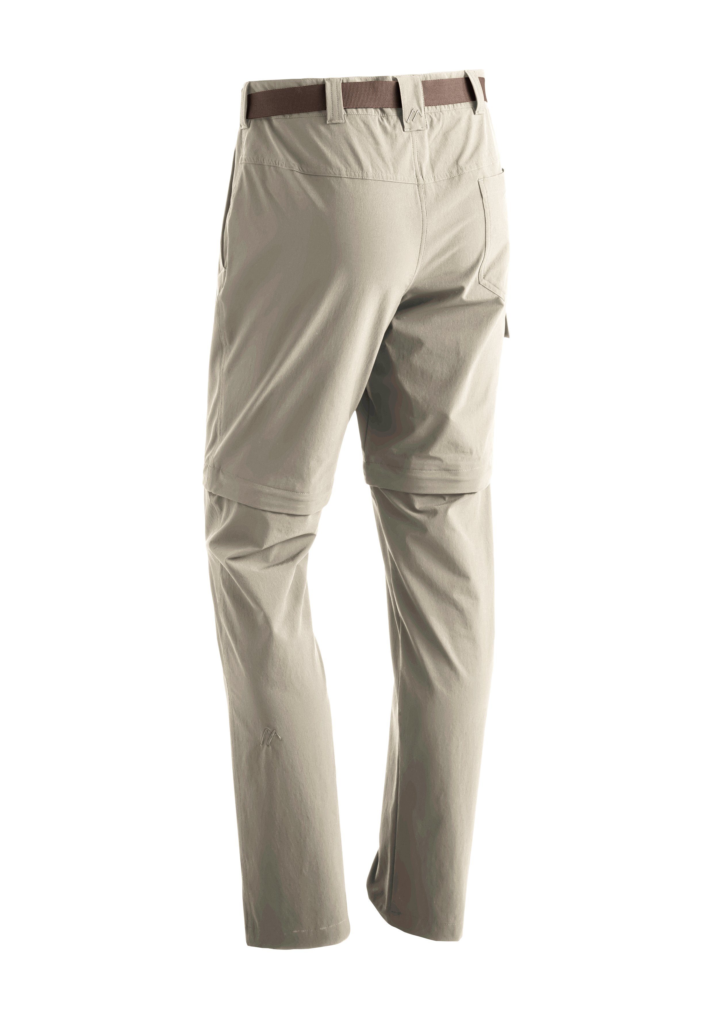 Outdoor-Hose Torid slim Maier Sports Herren atmungsaktive beige zipp-off Funktionshose zip Wanderhose,