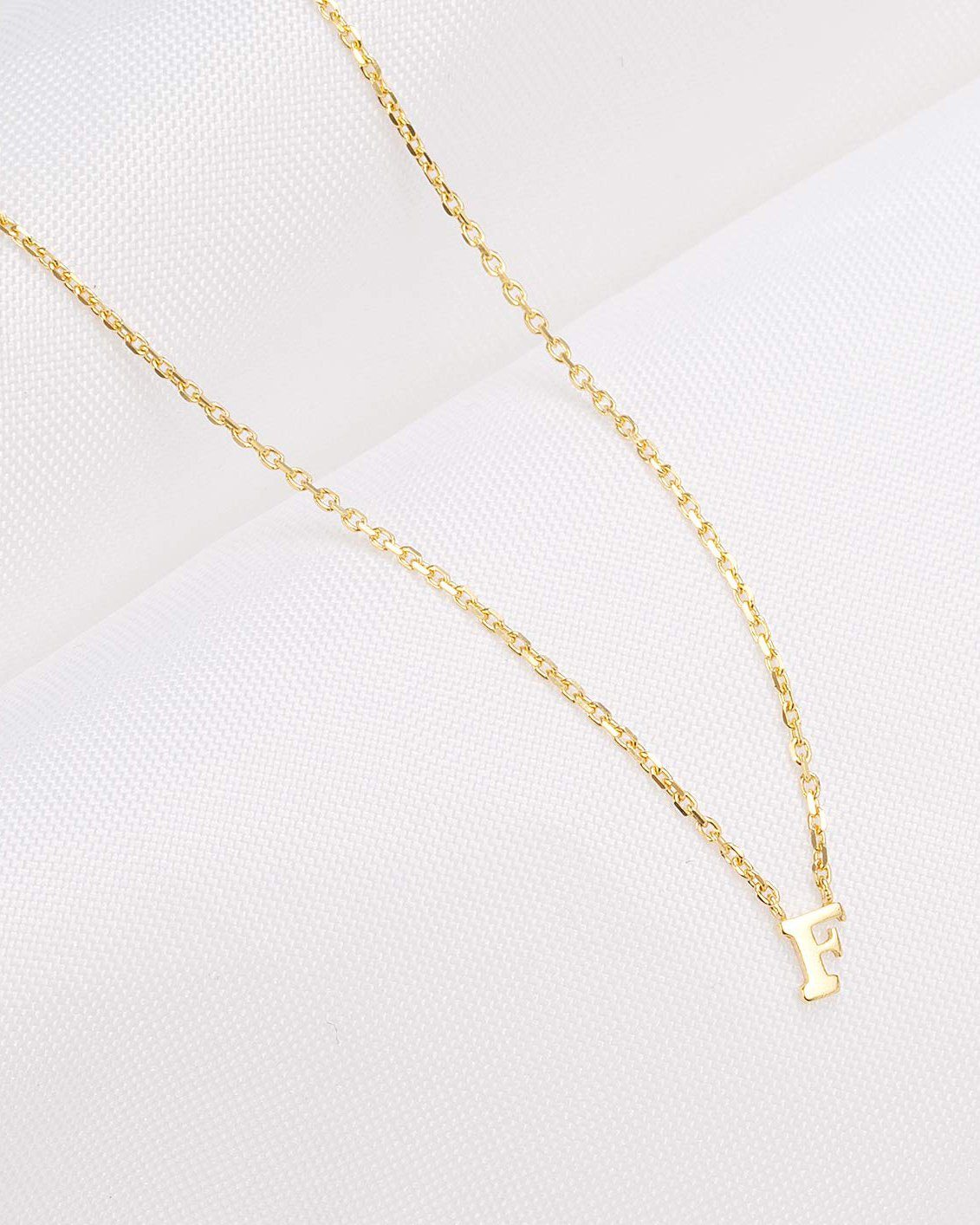 Pernille Corydon Kette mit Anhänger F vergoldet Damen Halskette 41 18 Note Silber Karat 925, cm