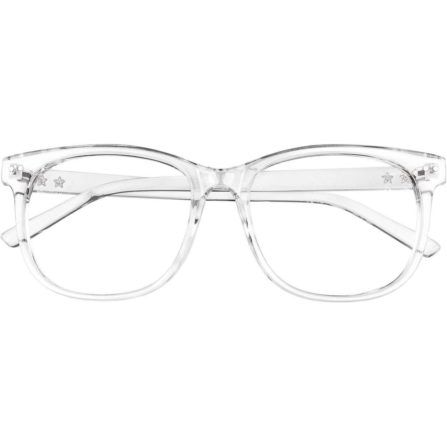 LuxusKollektion Sonnenbrille Brille Fake Großer Rahmen Durchsichtig