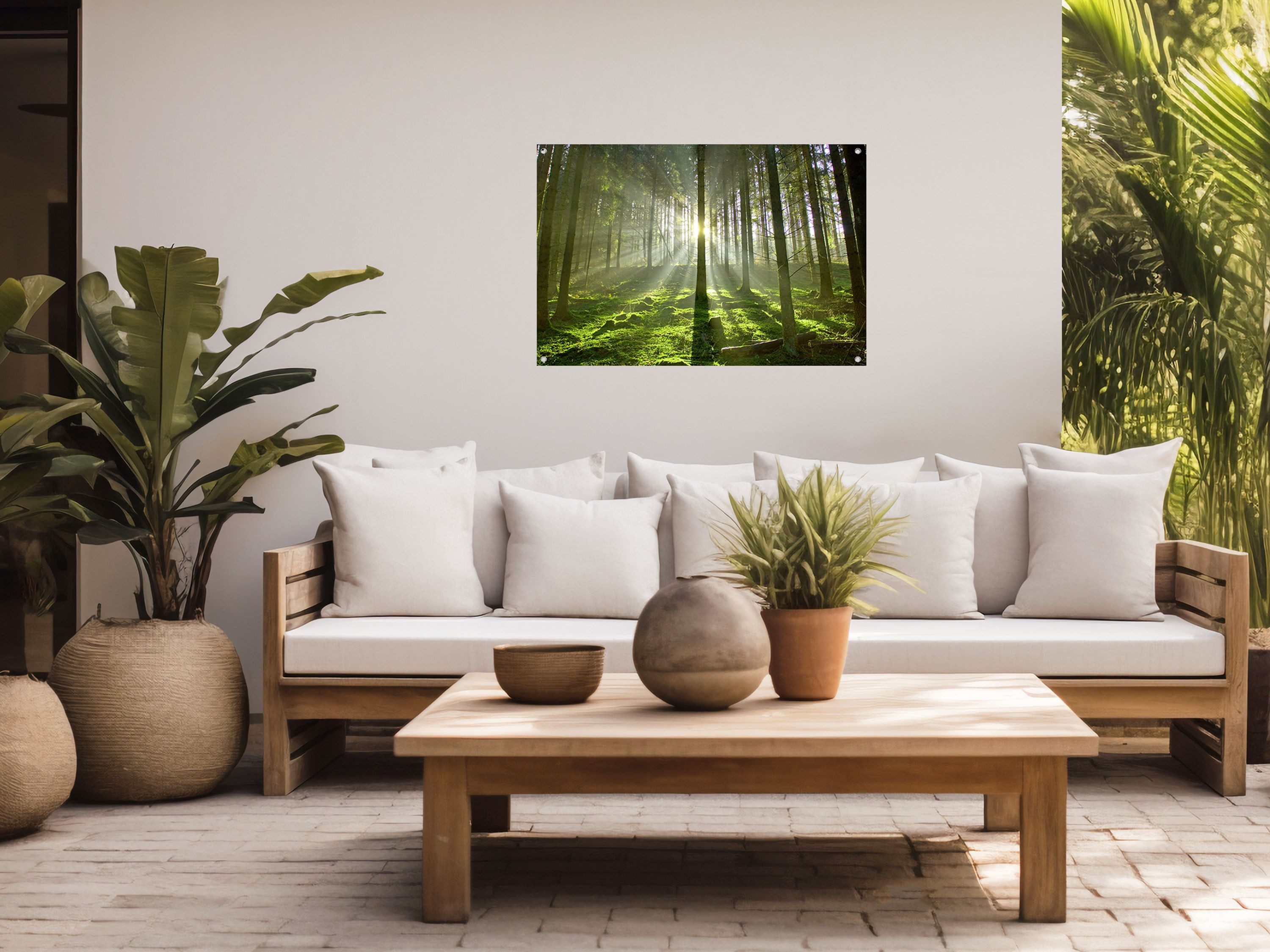 artissimo Poster Garten-Poster 90x60cm Wald Bäume grün Outdoor-Deko, Outdoor-Poster: Wald & Bäume