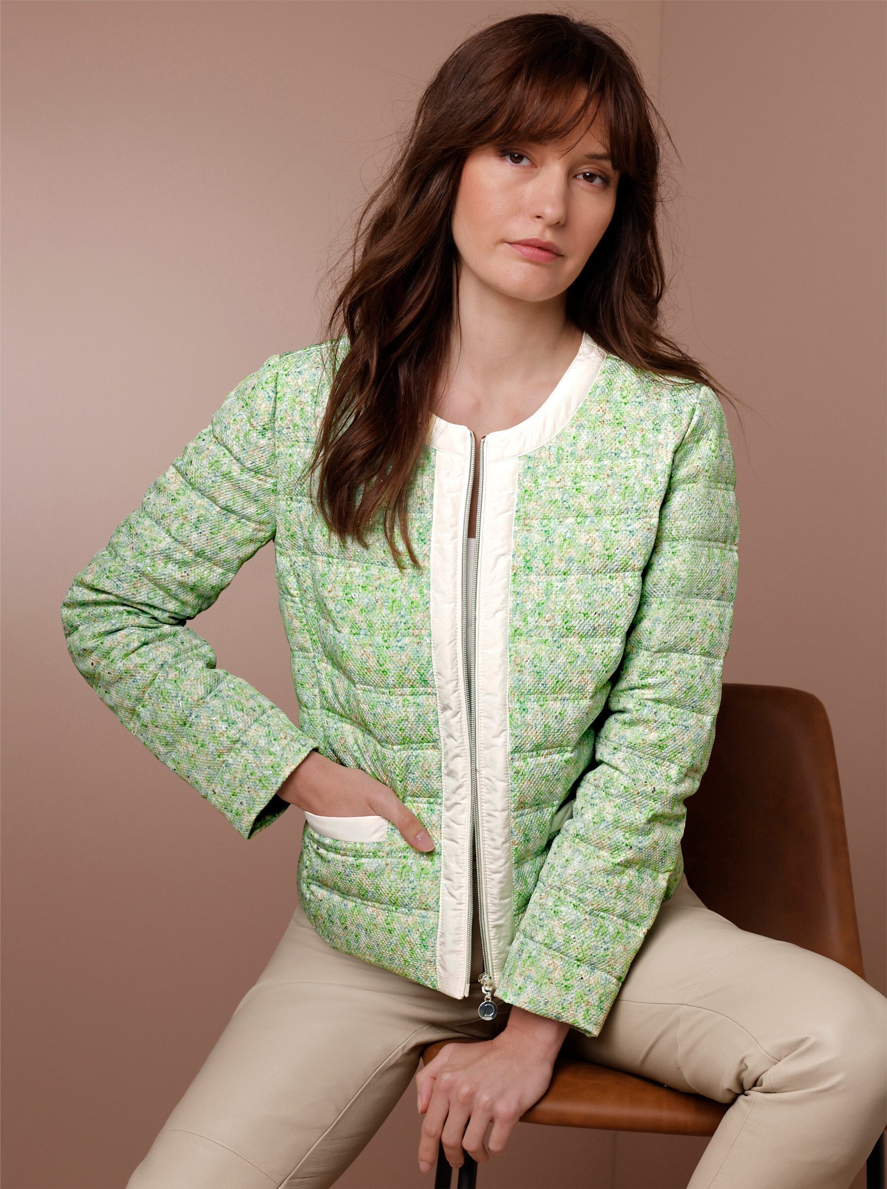 creation L Allwetterjacke Daunen-Steppjacke Langarm