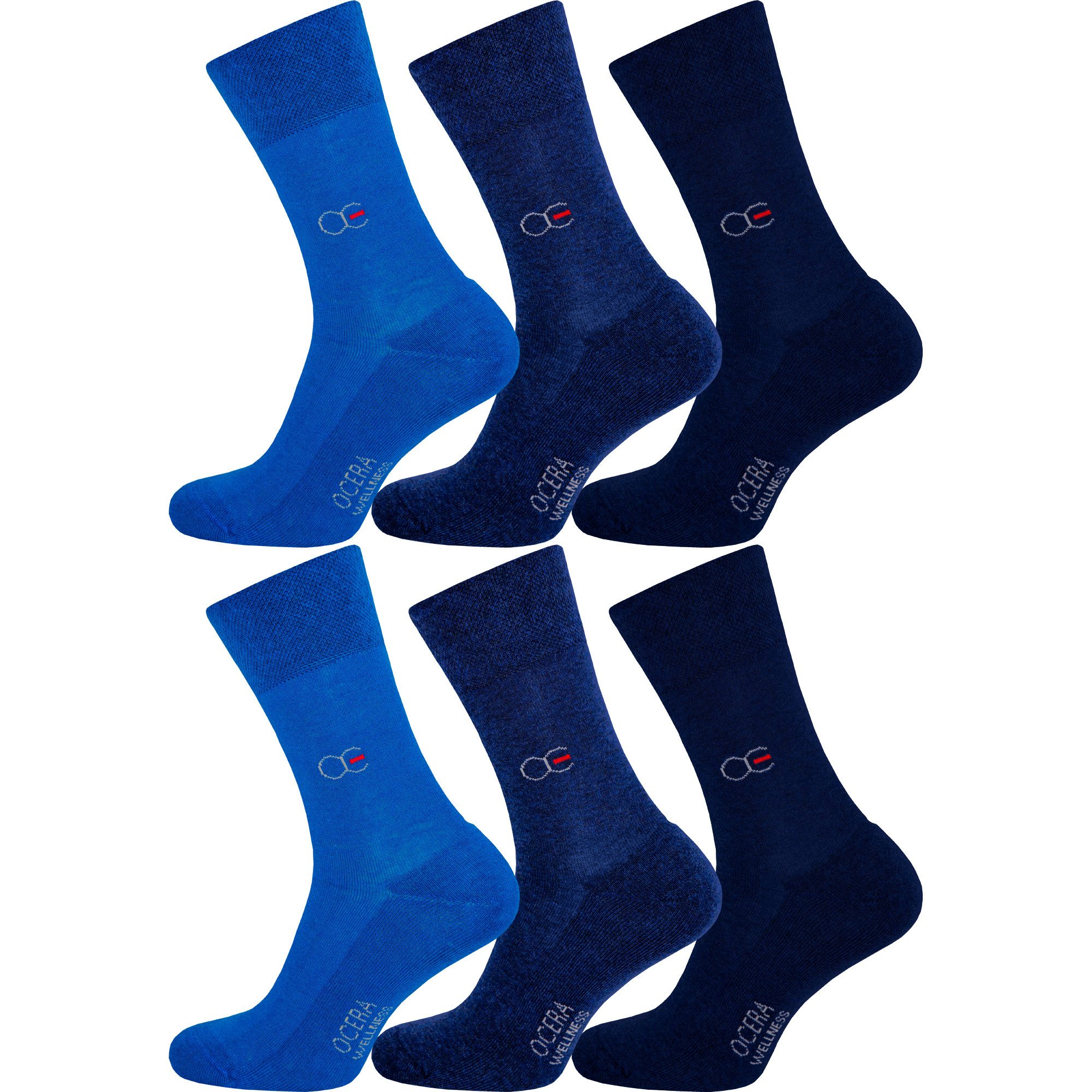Gesundheitssocken Wellness Socken mit Frotteesohle, Baumwolle, unisex, 6 Paar