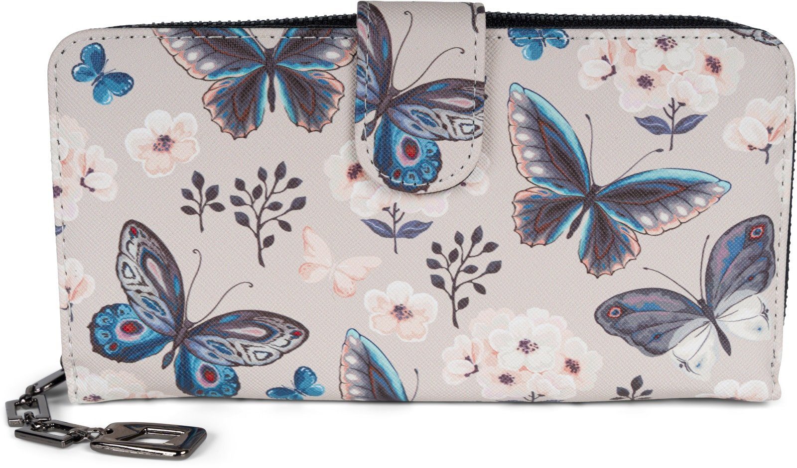styleBREAKER Geldbörse Geldbörse mit Schmetterling Muster (1-tlg) günstig online kaufen
