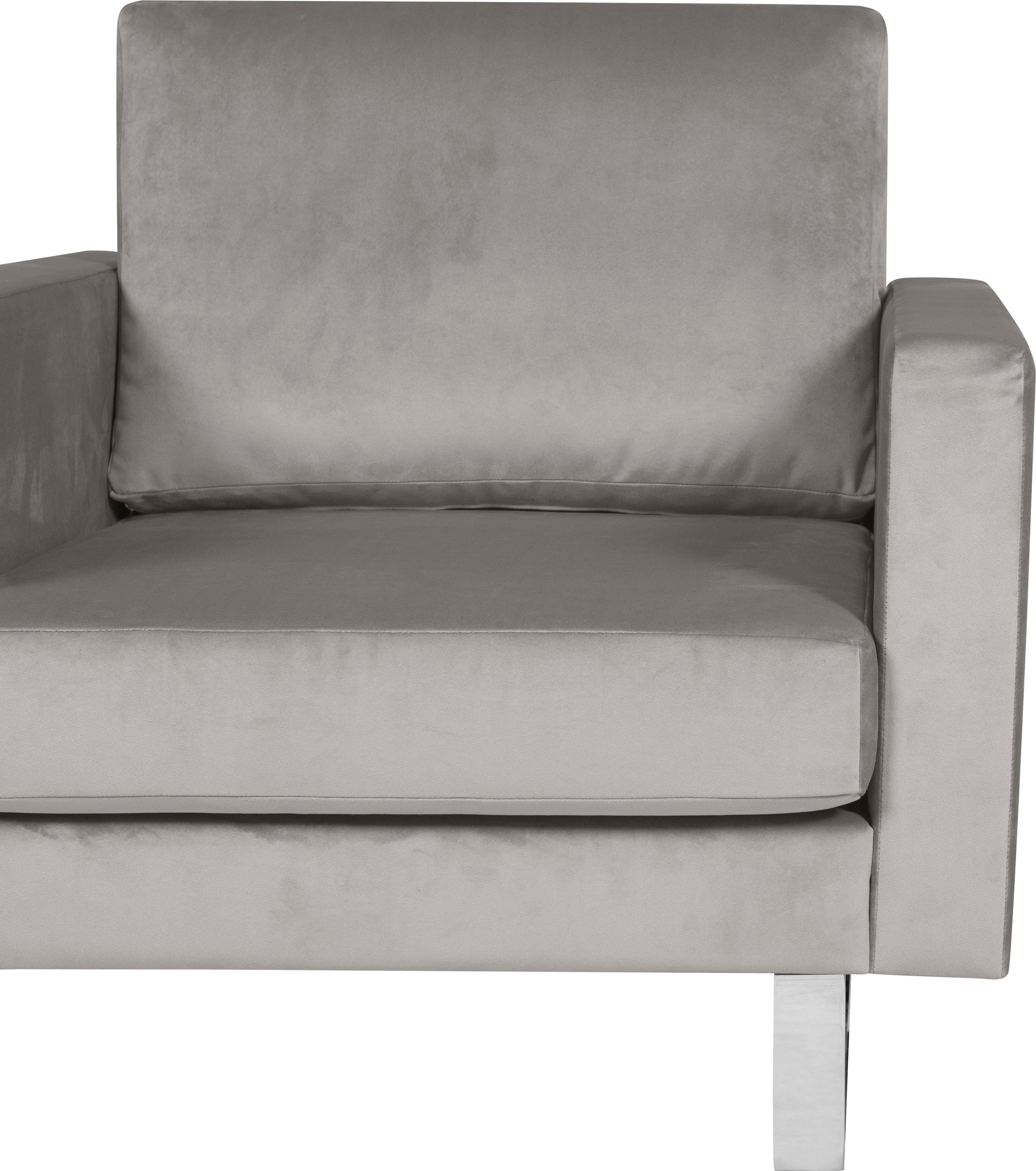 grey Sessel Alte Velina, mit Gerberei Metallkufen light