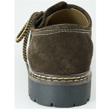 Maddox Herren Leder Haferlschuhe "Altdorf" - Velour Braun, Trachten Mode Schnürschuh