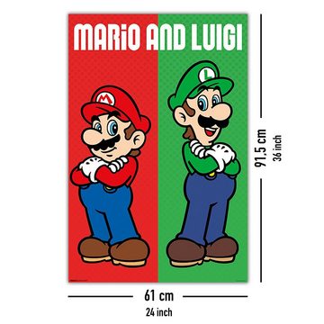 PYRAMID Poster Super Mario Poster Mario & Luigi 61 x 91,5 cm