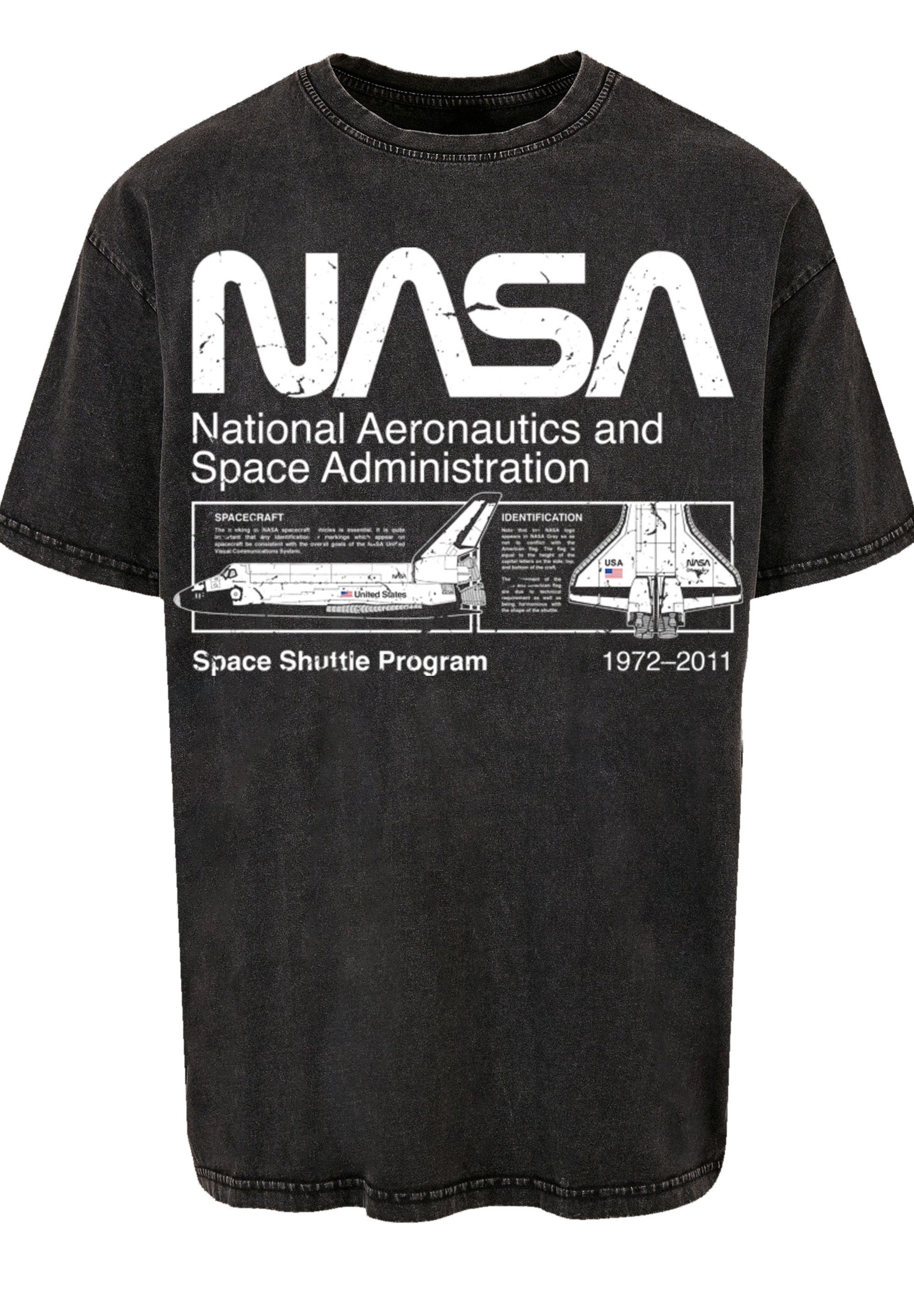 Shuttle Print schwarz Classic F4NT4STIC Space T-Shirt