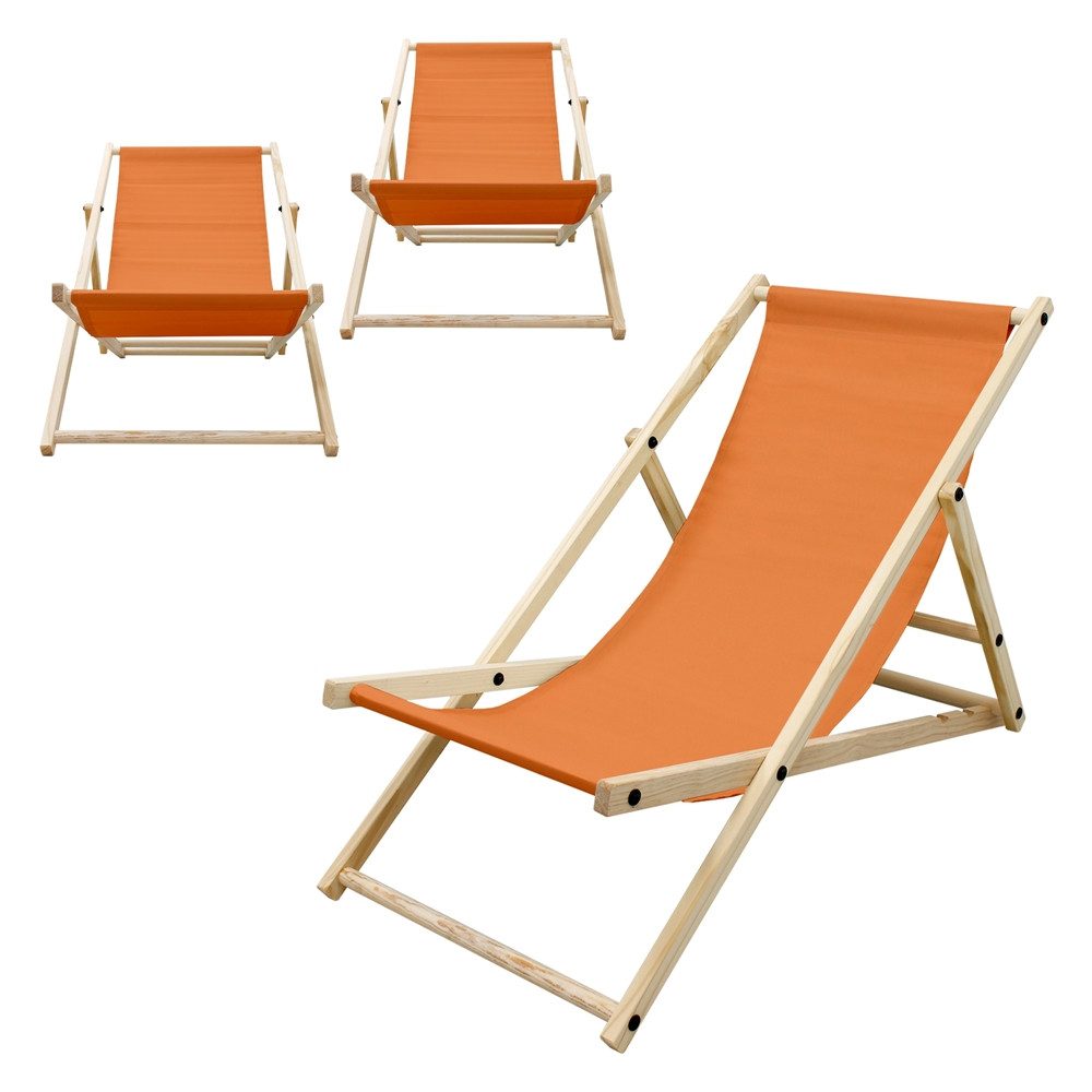 ECD Germany Gartenliege Holz Beachstuhl klappbarer günstig online kaufen