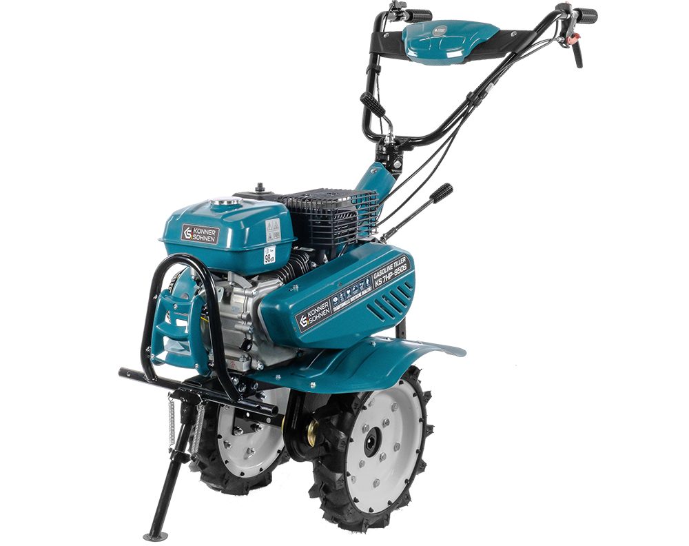 Könner & Söhnen Benzinmotorhacke KS 7HP-950S, geschmiedete Säbelfräsen, 2 Vorwärtsgänge, Rückwärtsgang, 108 cm Arbeitsbreite, ≤ 31 cm Arbeitstiefe,7.0 PS Kultivator, Benzin-Bodenhacke