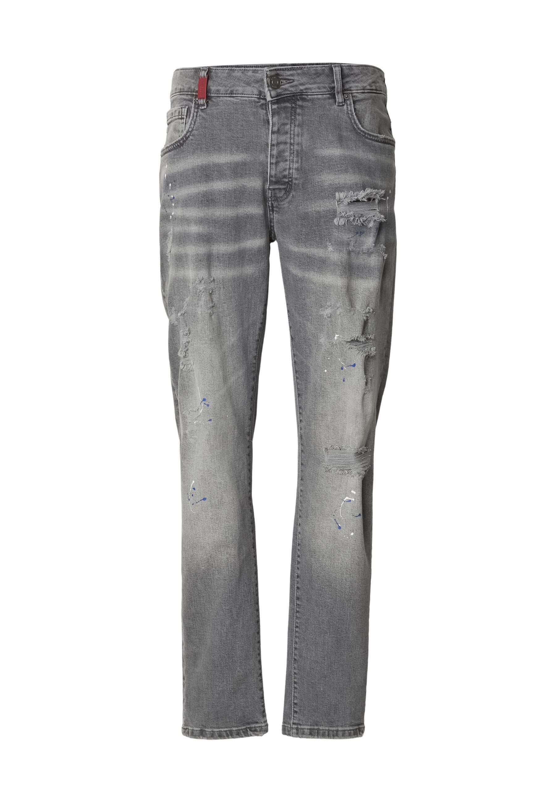 2Y Premium Bequeme Jeans 2Y Premium 2Y LEONARDO RIPPED SLIM FIT JEANS