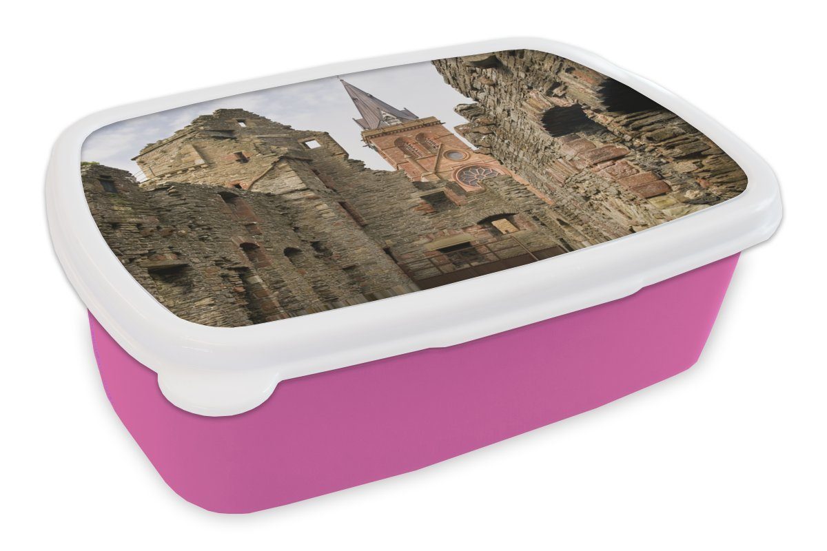 Brotbox Lunchbox Kathedrale, (2-tlg), St. rosa MuchoWow für Kunststoff Kunststoff, Snackbox, Mädchen, Erwachsene, Kinder, Brotdose Magnus