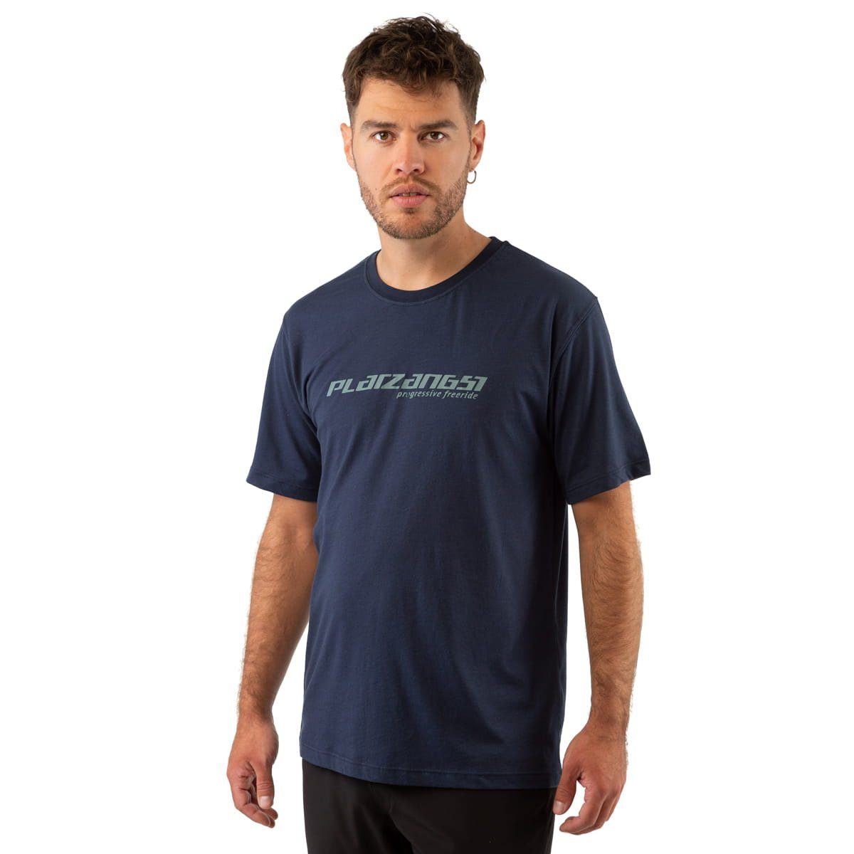 Platzangst T-Shirt T-Shirts Platzangst T-Shirt M Logo Blau (1-tlg)