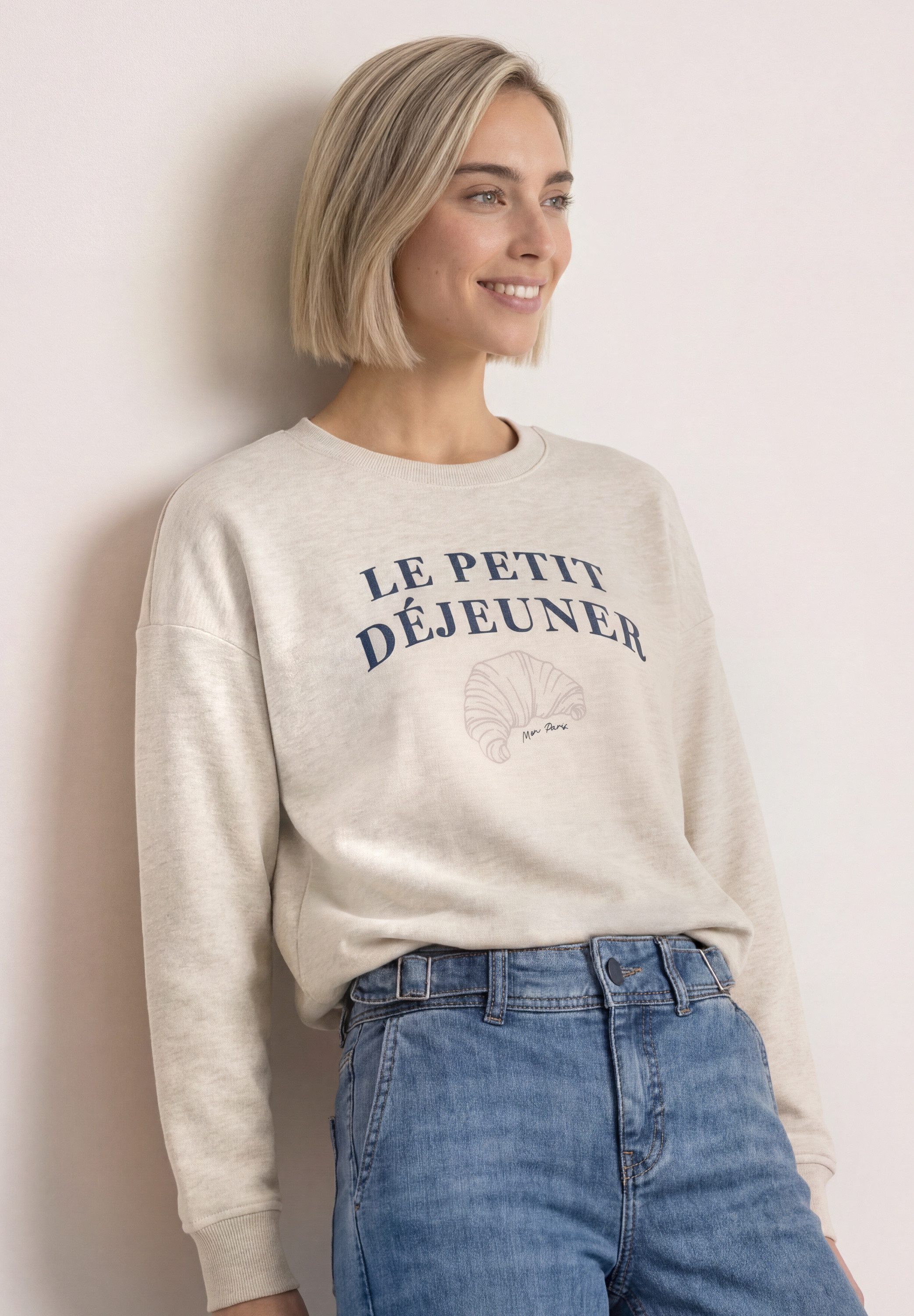 STREET ONE Sweatshirt mit Wording-Print