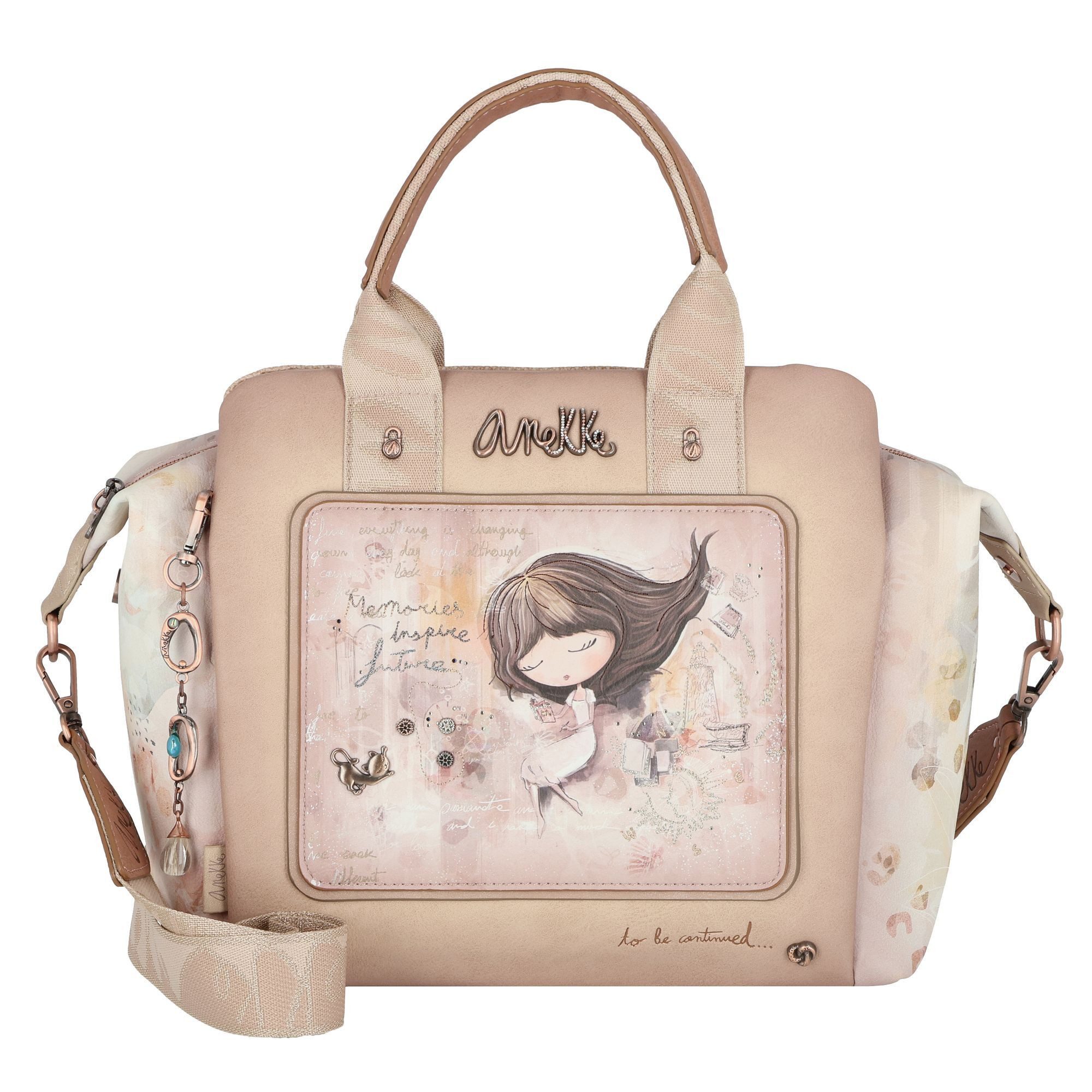 Anekke Schultertasche Nature, Polyurethan