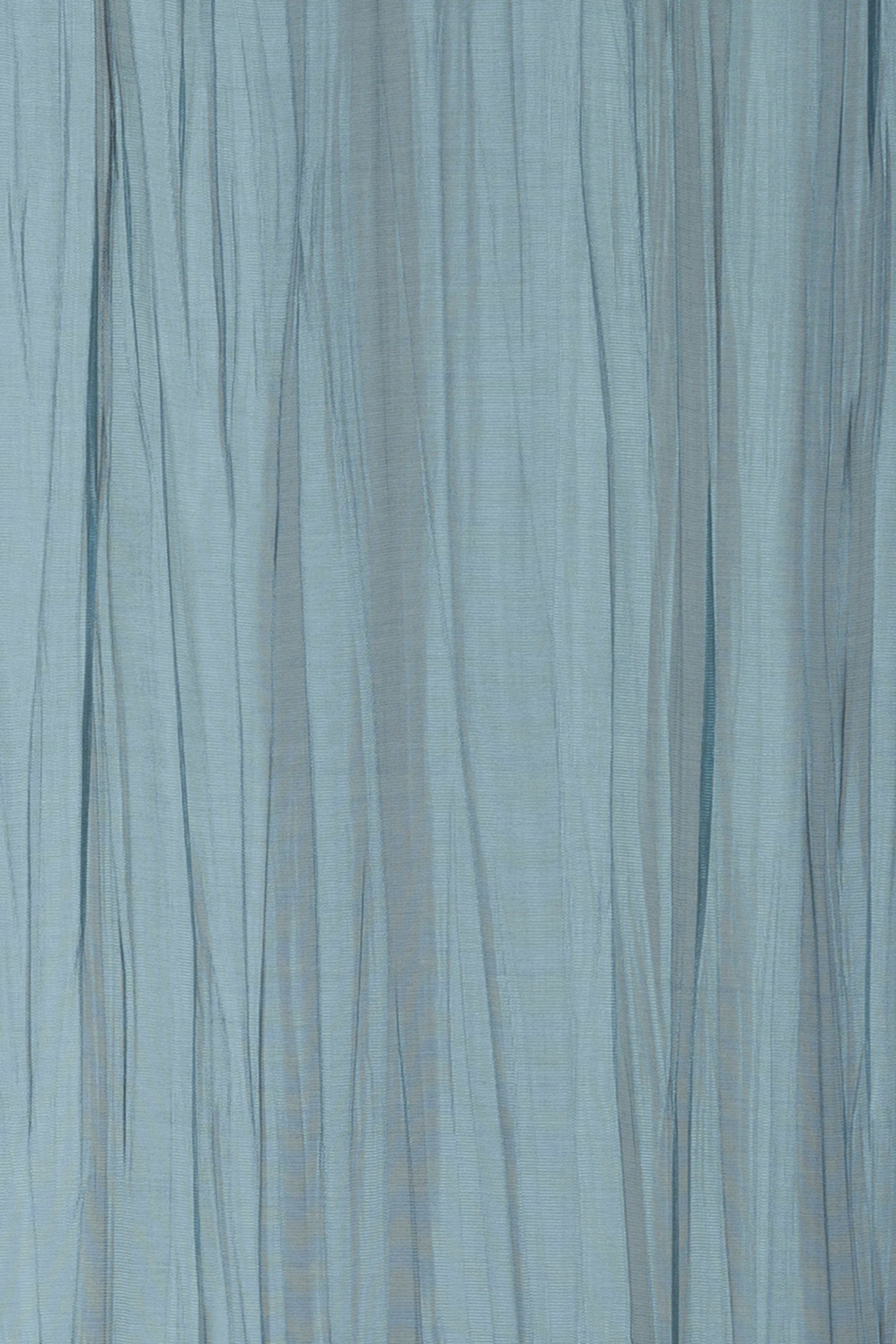 blau Ösenschal ELBERSDRUCKE, 01 Ösen 01, Voile, halbtransparent, Nomadi St), 255x135cm Vorhang (1 Nomadi