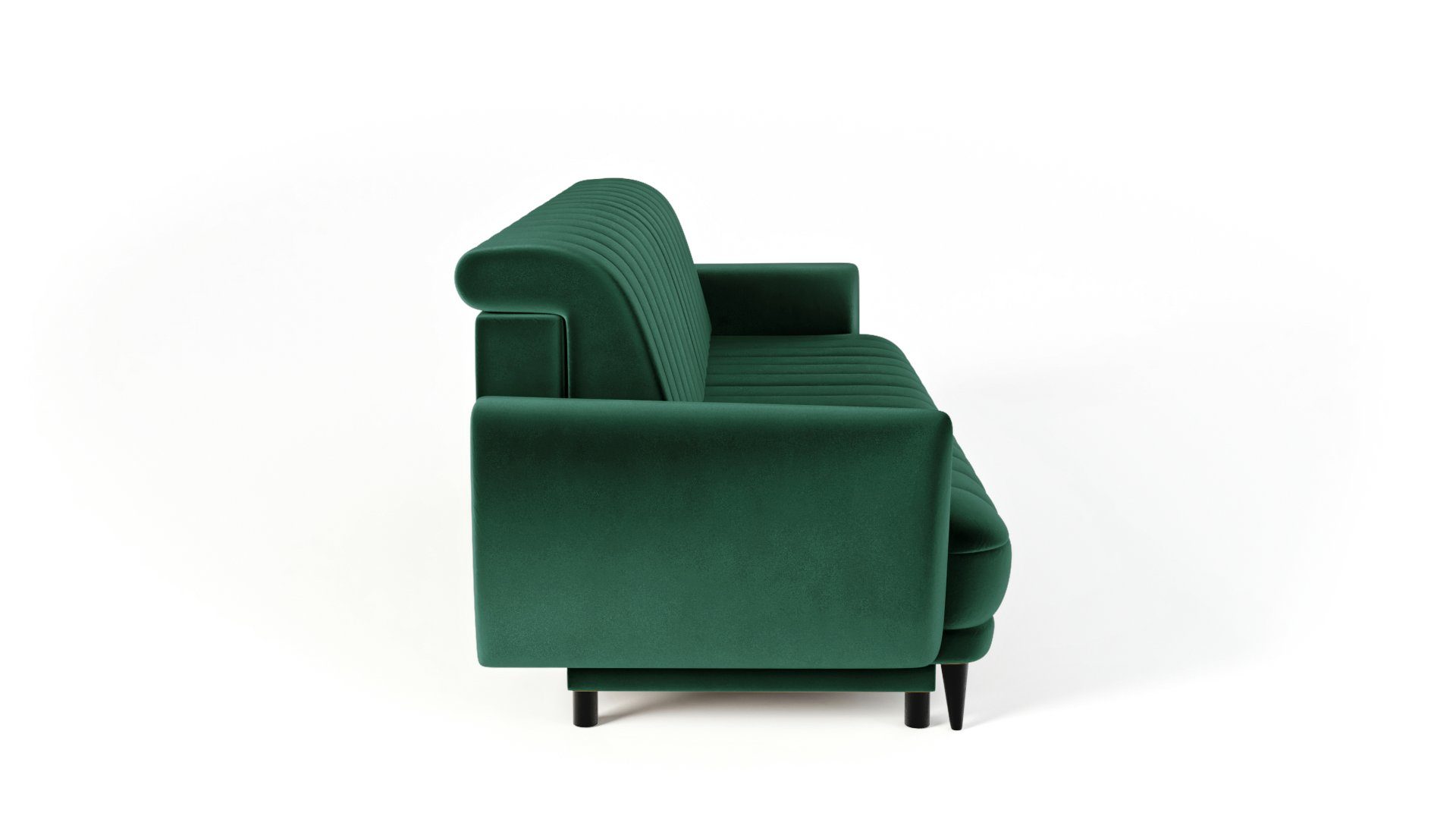 modernes - 3-Sitzer Sofa 3-Sitzer 3 Elegantes bequemes Sofa - Dreisitziges Rolo - Grün Sofa Siblo Wohnzimmer