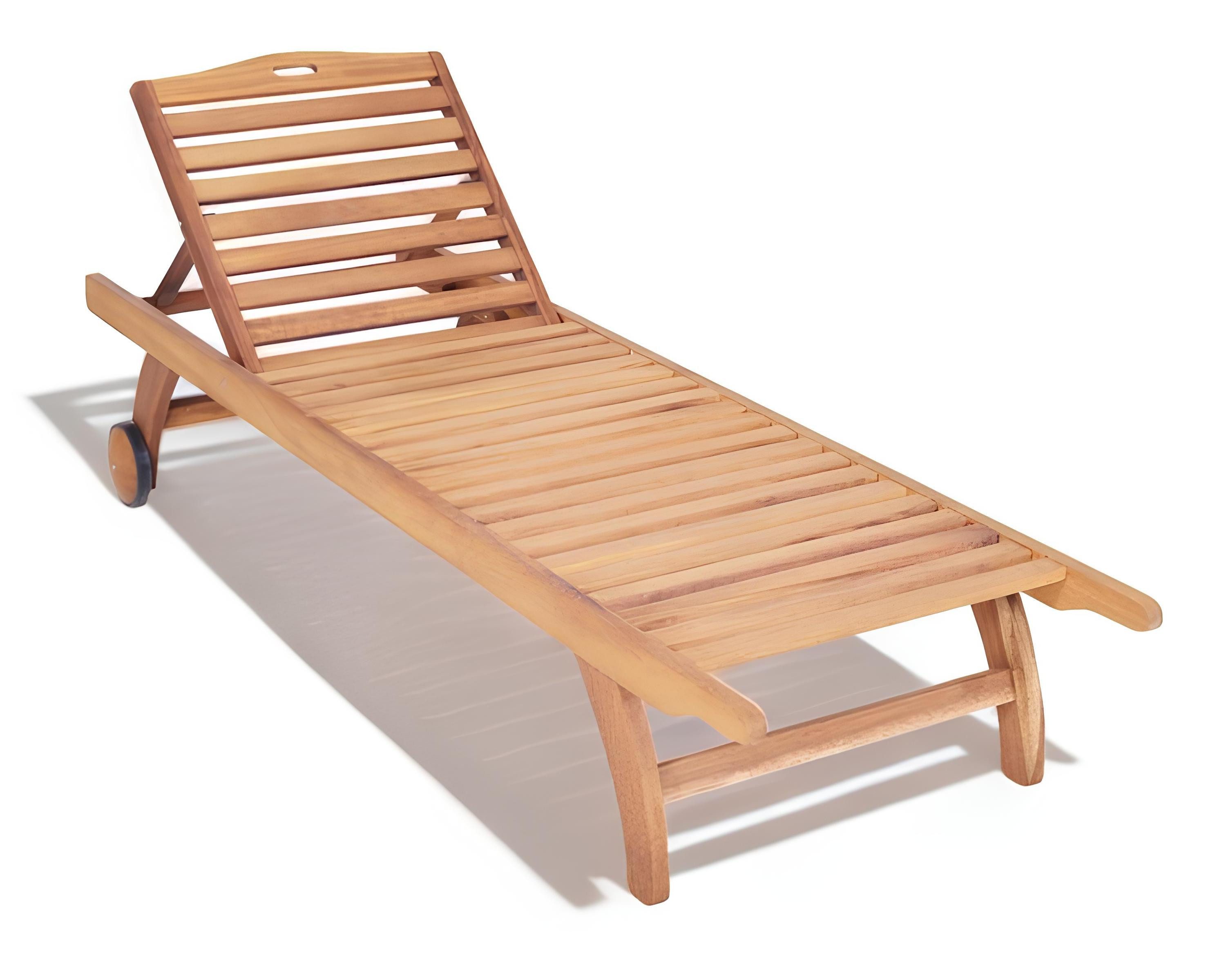 Xlmoebel Gartenliege Gartenliege Entspannungsliege Sonnenliege Holzliege Terrassenmöbel, 1 St., Liegestuhl, Hergestellt in Europa