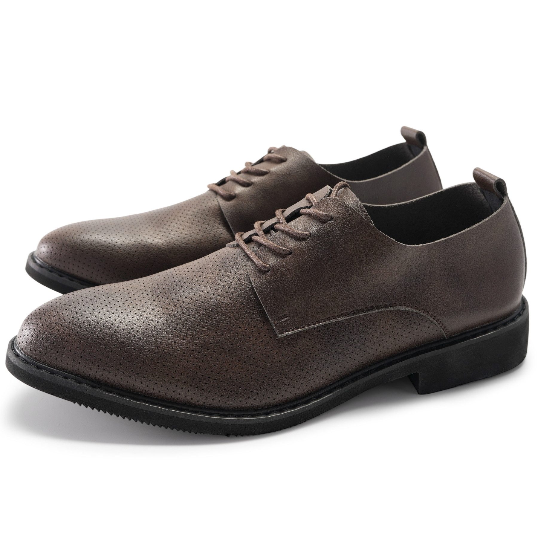 Allthemen Schnürschuh mit atmungsaktivem Mesh Businessschuhe Spitze Halbschuh