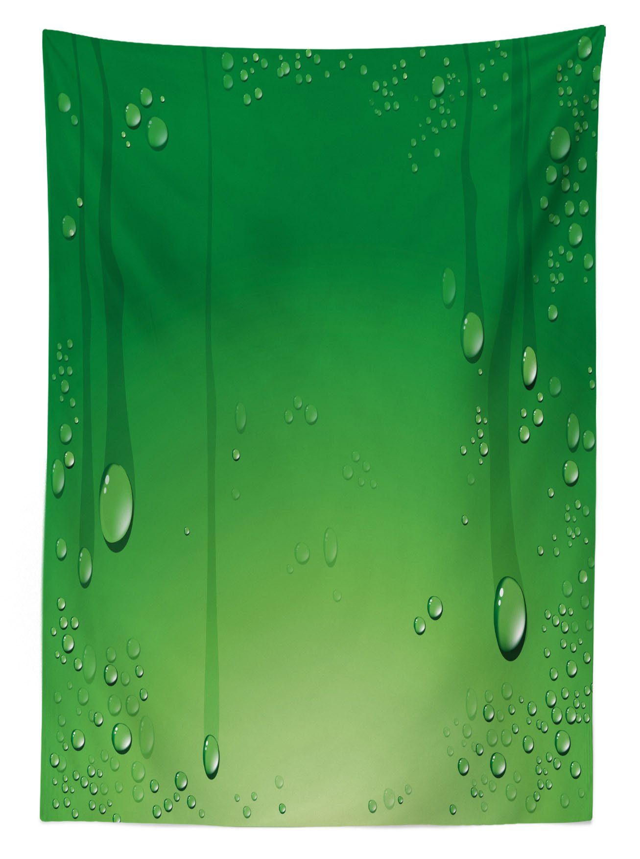 Waschbar geeignet Bereich Für Farben, Grün Tischdecke Klare den Abstrakte Kunst Außen Abakuhaus Wassertropfen Farbfest