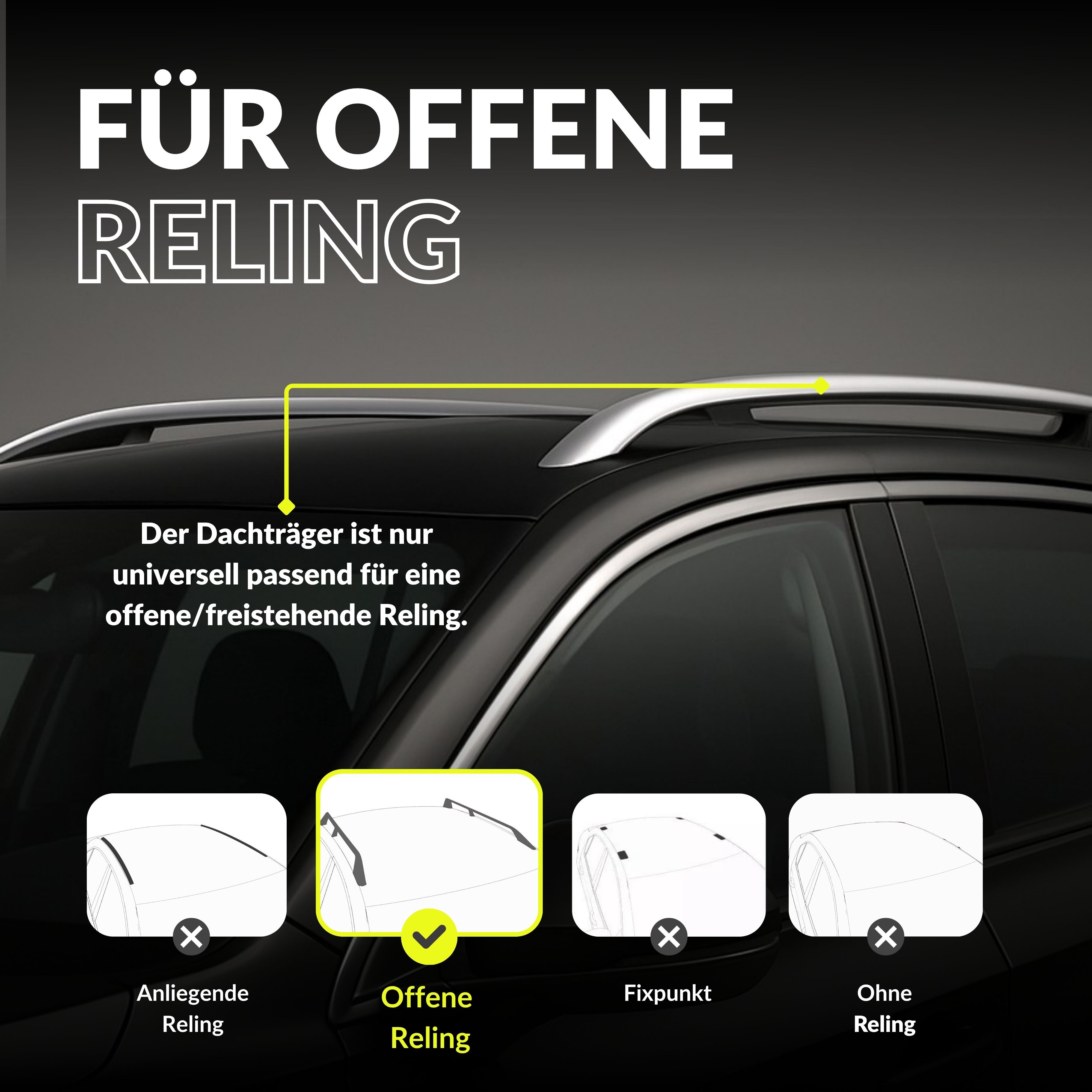 OWEN Dachträger Owen 5.0 für offene Reling