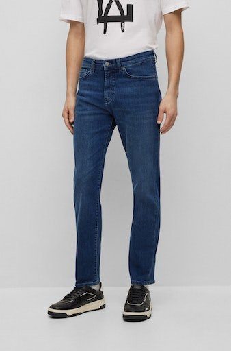 BOSS ORANGE Straight-Jeans Re.Maine BC-P mit Markenlabel | Stretchjeans