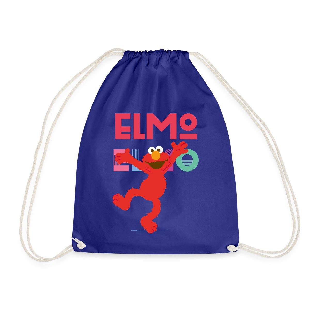 Turnbeutel Sesamstraße Elmo Springt vor Freude Turnbeutel