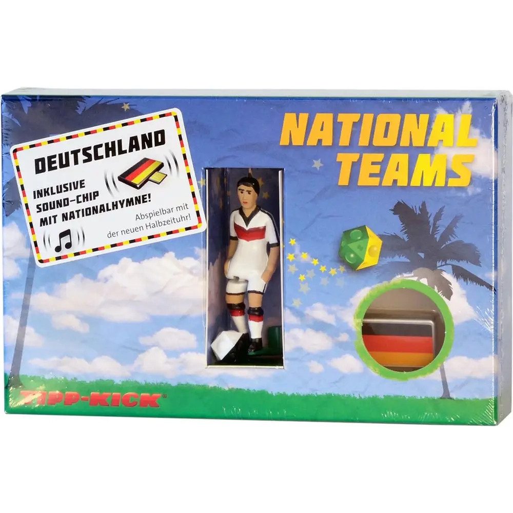 Spieltisch TIPP-KICK Star-Kicker Deutschland in Torwandbox mit Hymne