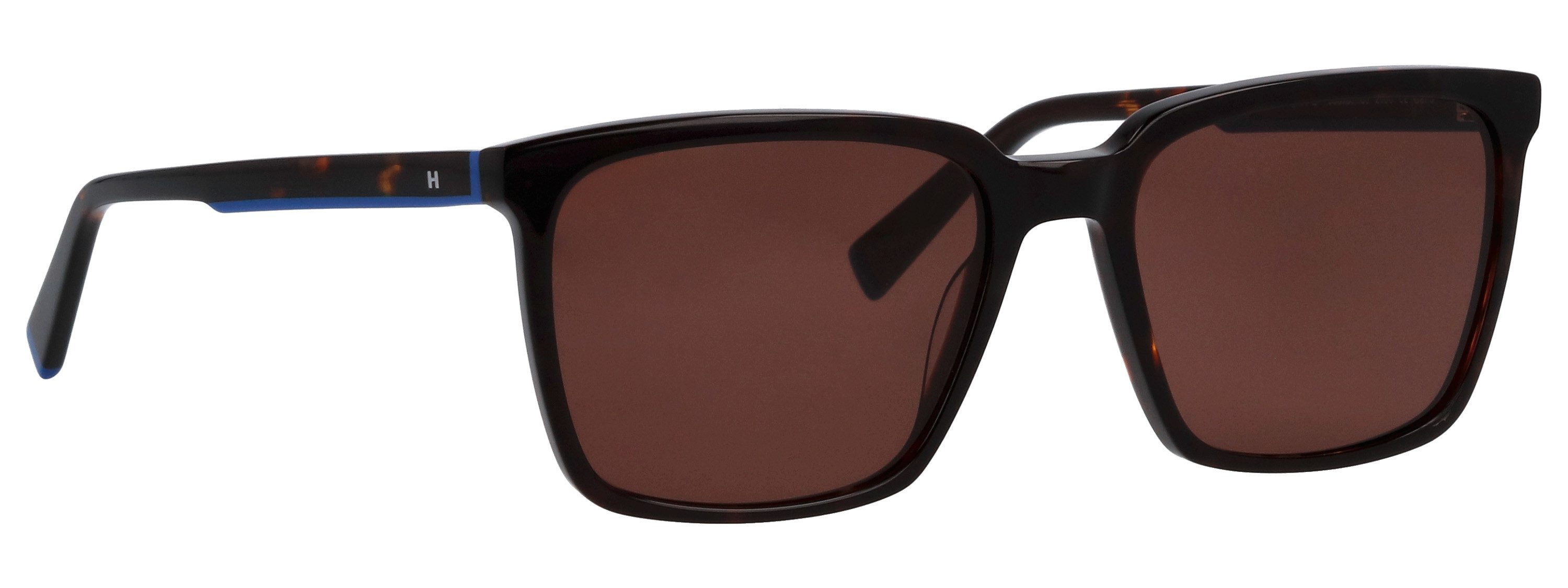 HUMPHREY´S eyewear Sonnenbrille 588181 Form rechteckig, blauen Akzenten am Bügel, adc uv 400