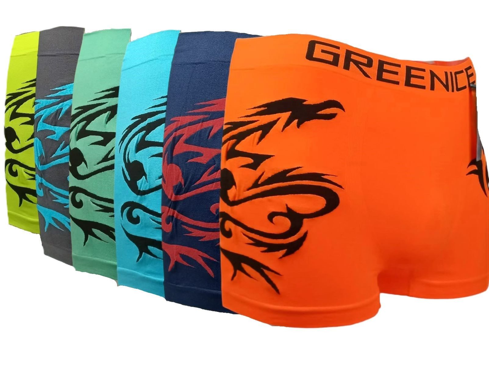 GreenIce Boxershorts Boxershorts "Drachen" Herren, super elastisch (Packung günstig online kaufen