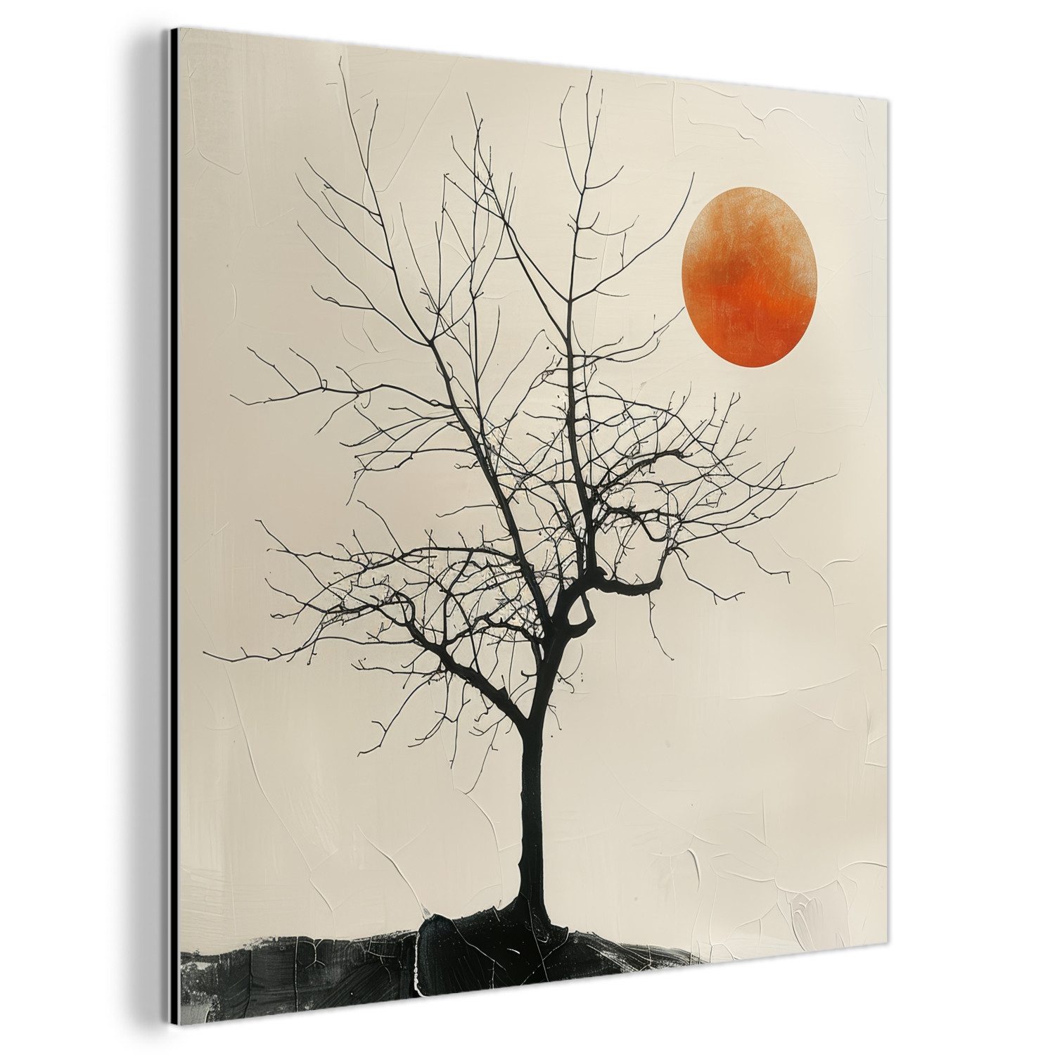 MuchoWow Metallbild Baum - Sonne - günstig online kaufen