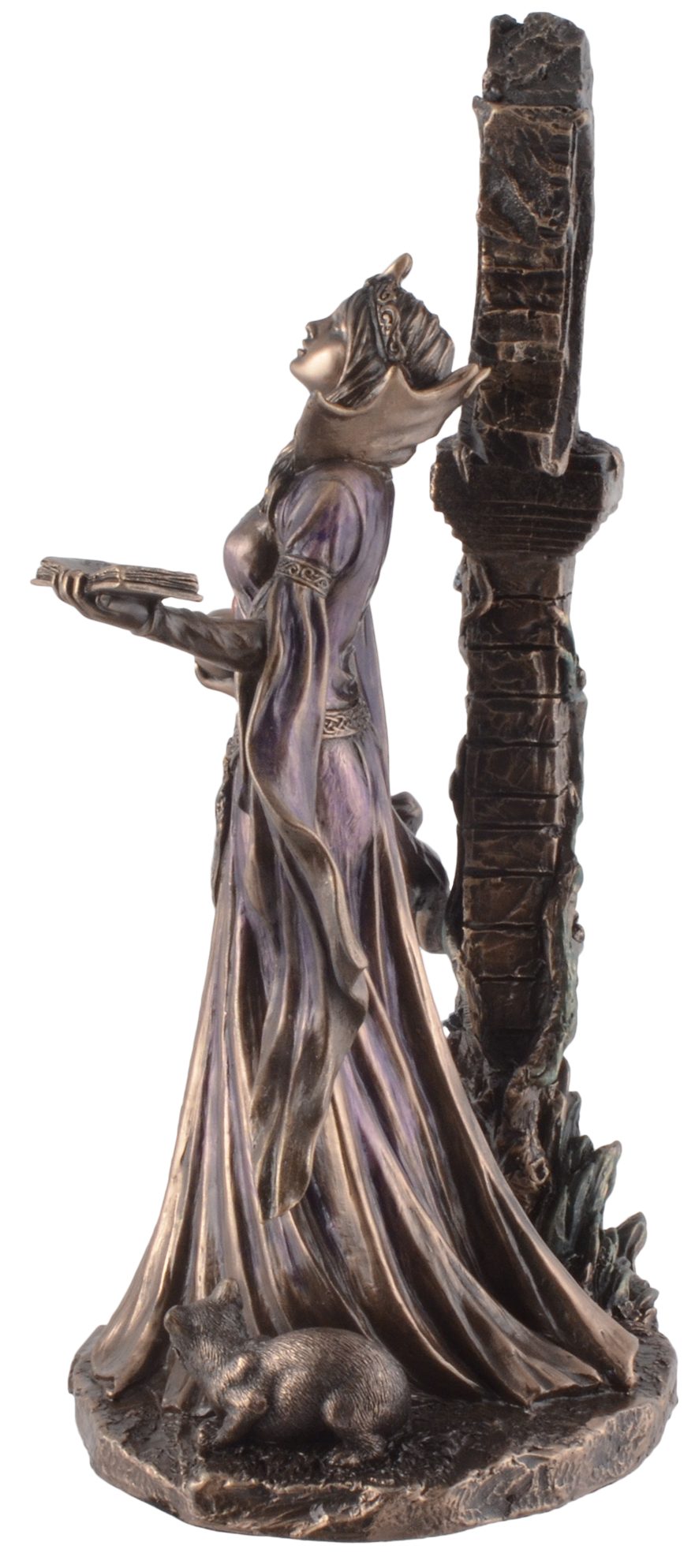 Vogler direct Gmbh Dekofigur Aradia, Details der Hexen Wiccakönigin LxBxH by Veronese, von ca. 16x12x25cm bronziert, Hand wurden 