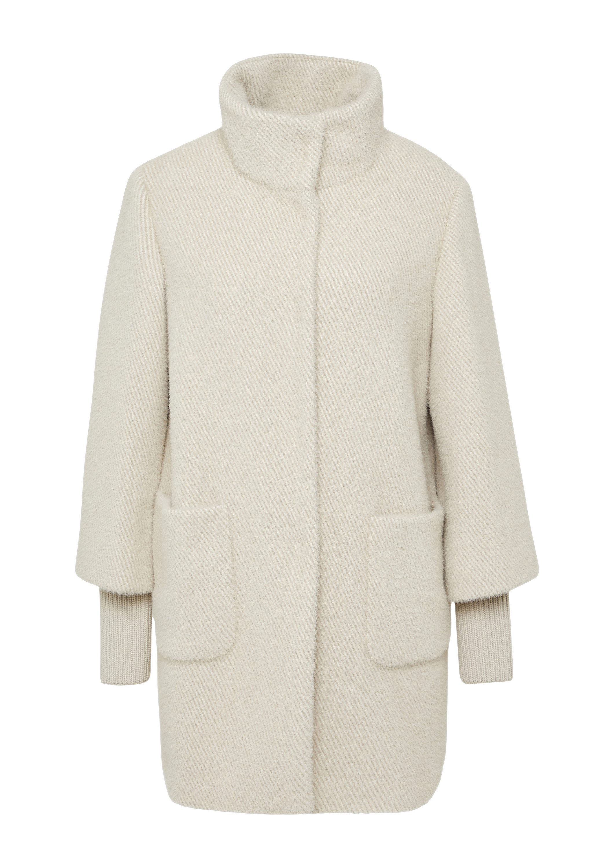 s.Oliver Funktionsmantel Outdoor-Mantel Flauschiger Mantel mit Stehkragen u günstig online kaufen