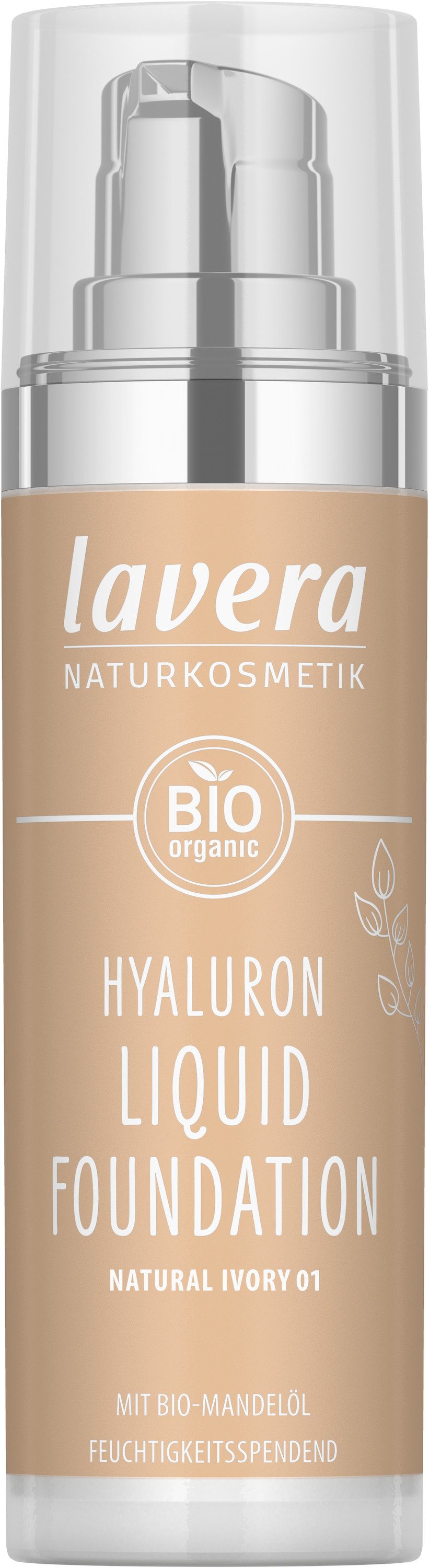 lavera Foundation Hyaluron Liquid Foundation -Cool Beige 4.5-