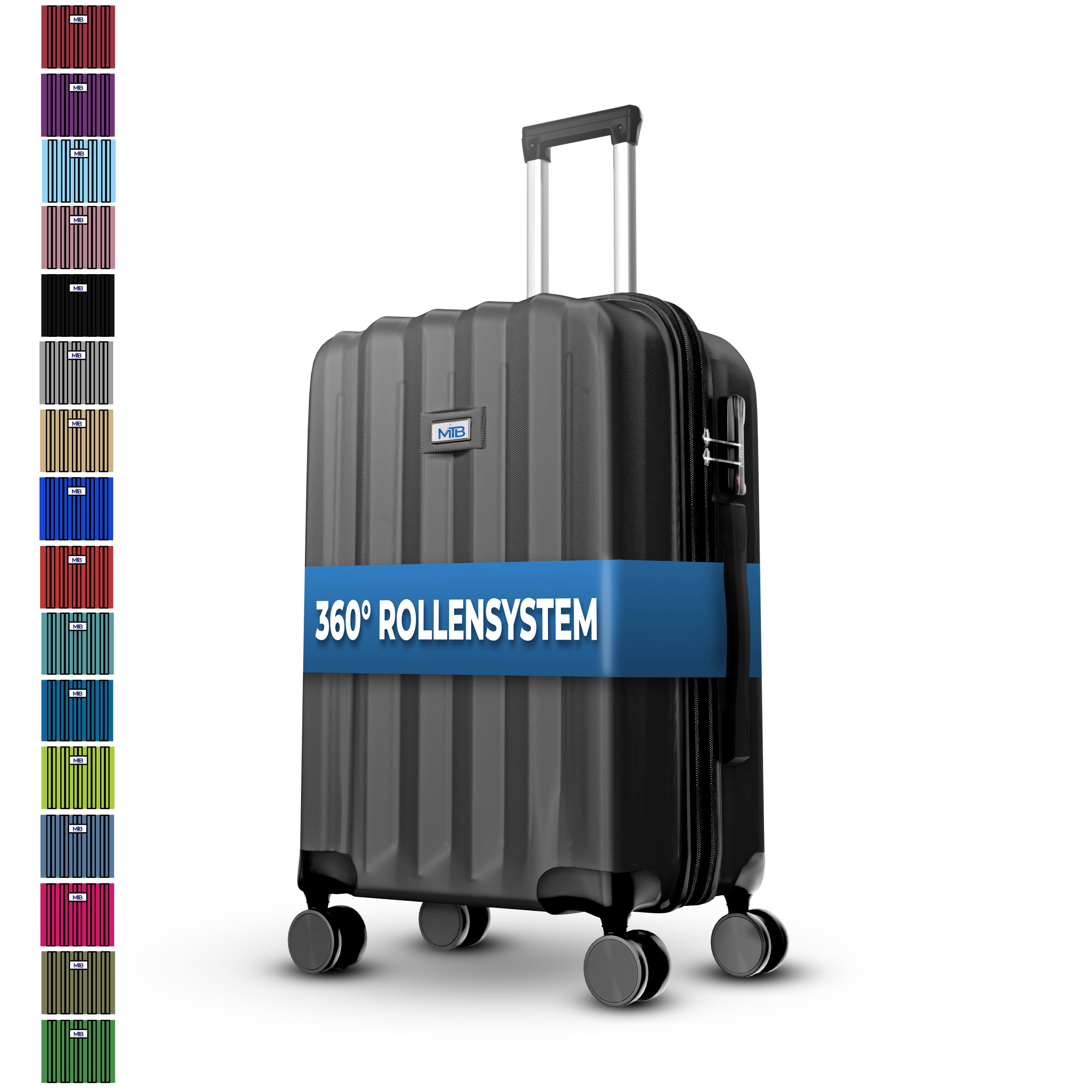 MTB Koffer Reisekoffer Rollkoffer Hartschalen Handgepäck ABS Dehnungsfuge, günstig online kaufen