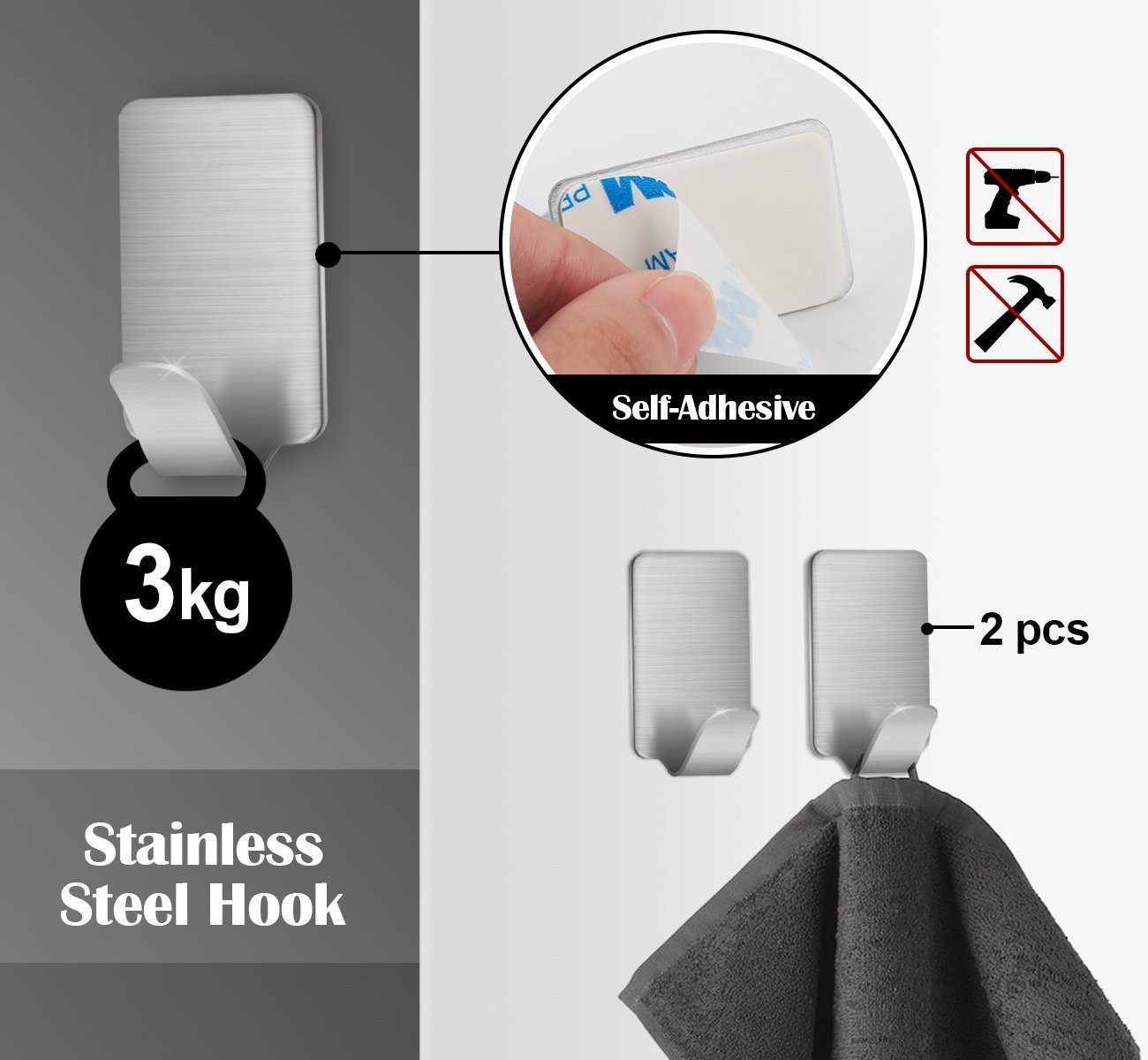 FELIXLEO Handtuchstange Handtuchhalter Badezimmer Rundheizkörper Haken günstig online kaufen