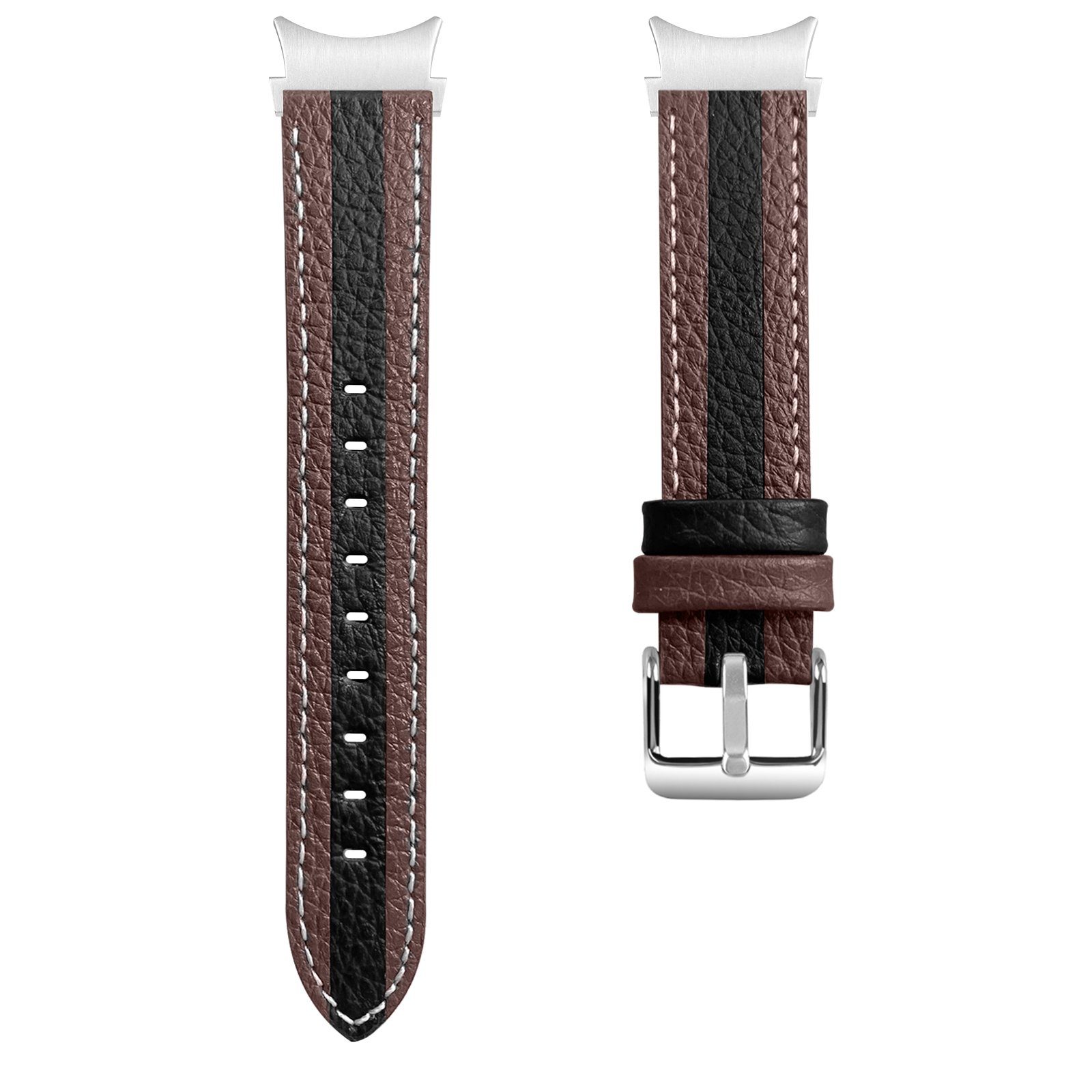Armband Braun Galaxy ELEKIN Watch und für Smartwatch-Armband 20mm Kompatible schwarz 20mm 4 Samsung Armband Classic