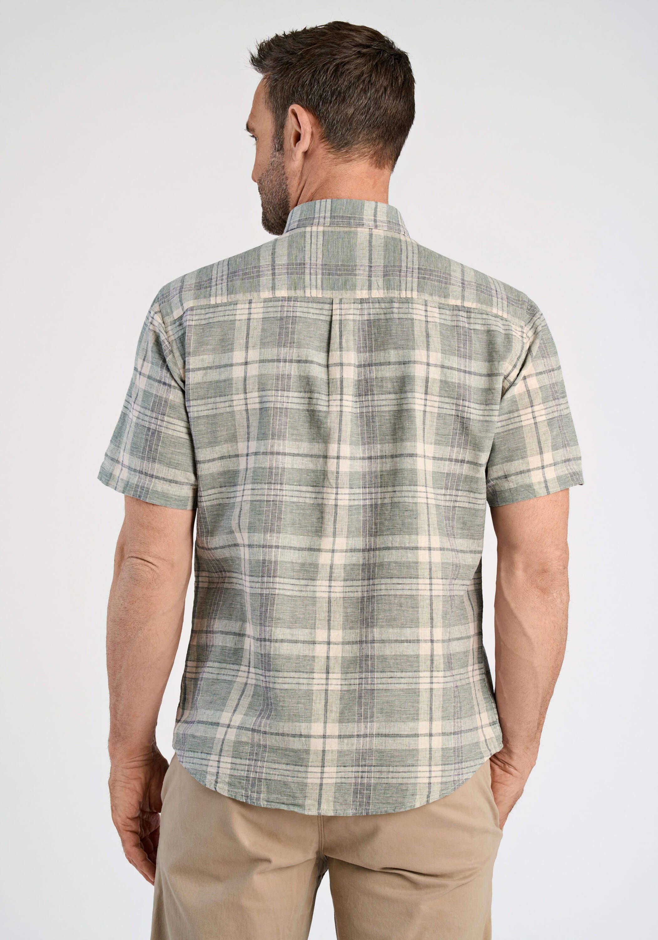 BISON Leinenhemd Leinenhemd Regular Fit