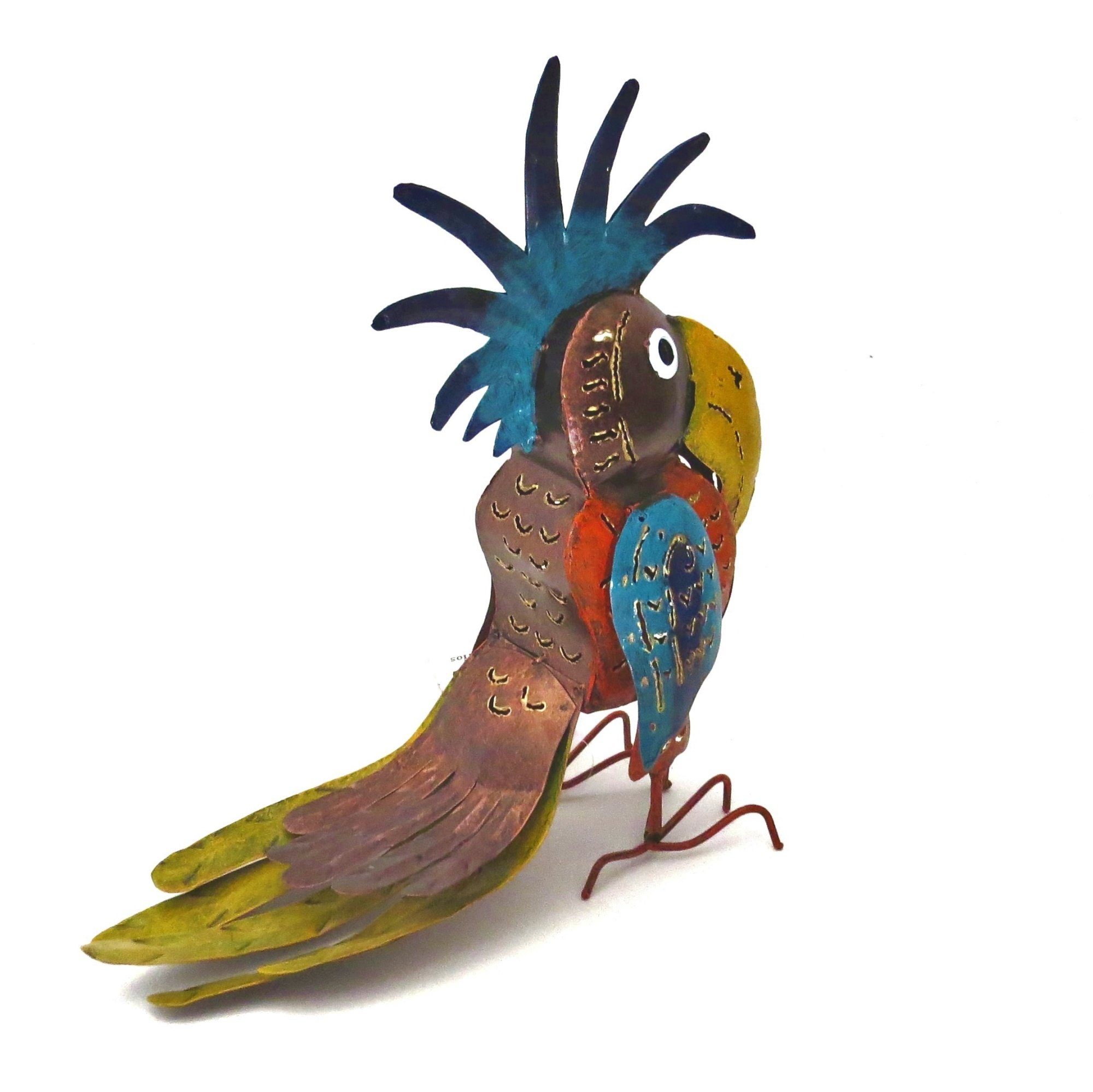 Teelichthalter Vogel Papagei Kakadu Handarbeit Teelichthalter Bunt Mittelgroß 33 VARIOS cm,