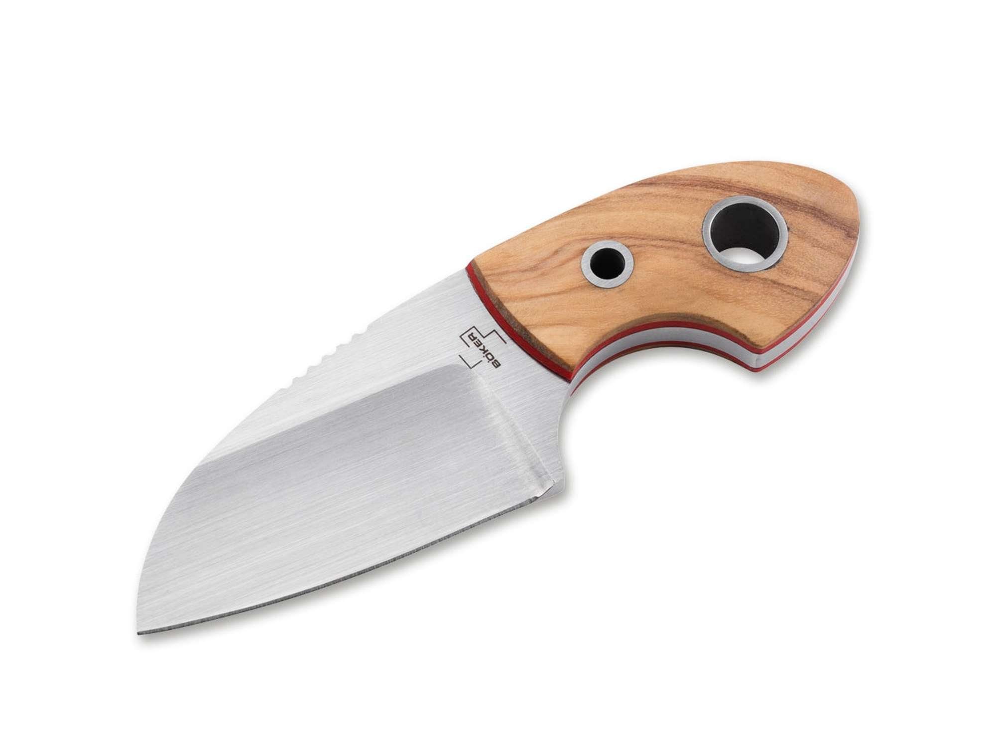 Böker Plus Universalmesser Messer Olive Gnome EDC Kydexscheide D2