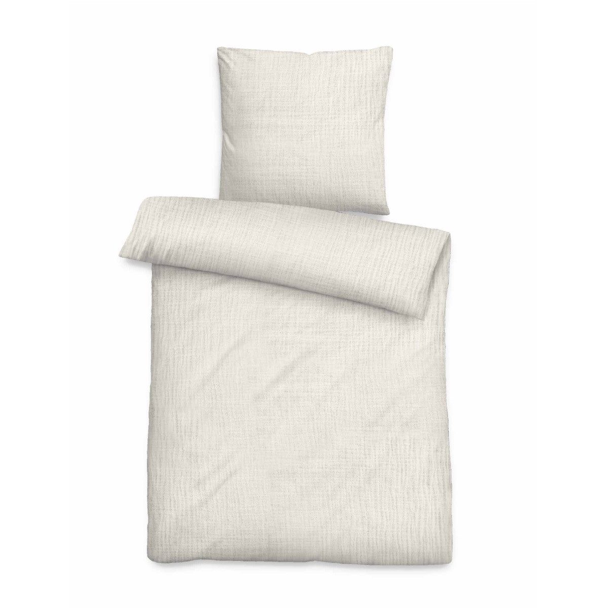 Lanudo Bettwäsche Lanudo® Musselin Luxus Bettwäsche-Set, 100% Baumwolle, Crêpe-Effekt