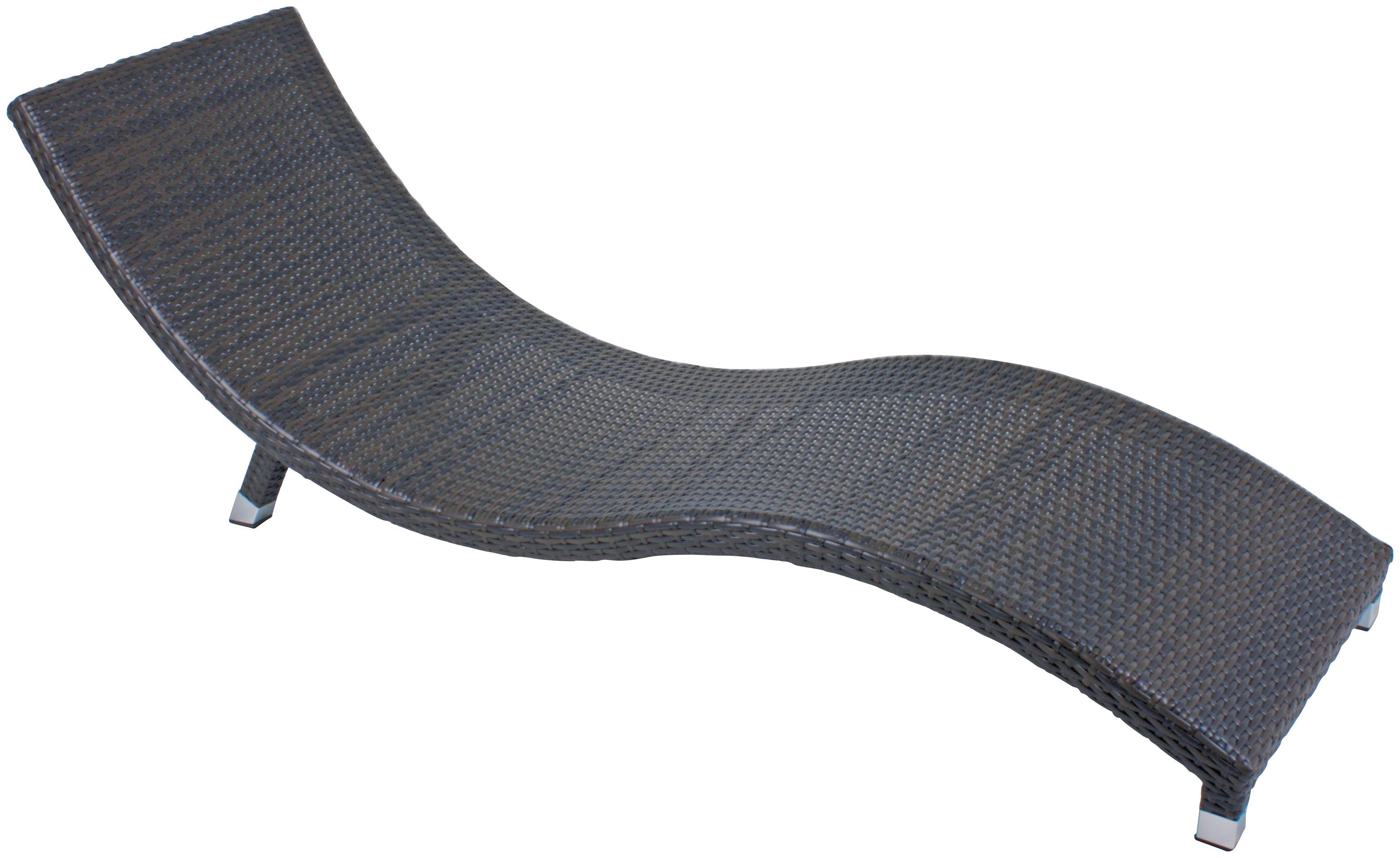 Garden Pleasure Gartenliege CARACAS, Set, 2 St., inkl. Auflagen