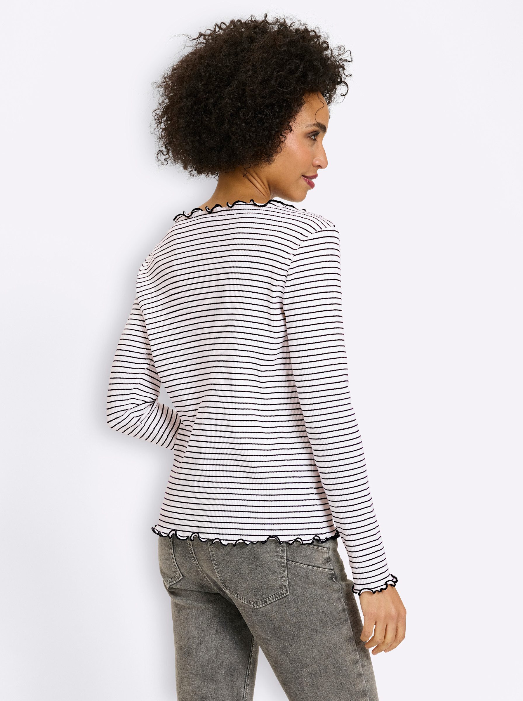 heine T-Shirt Ringelshirt Langarm