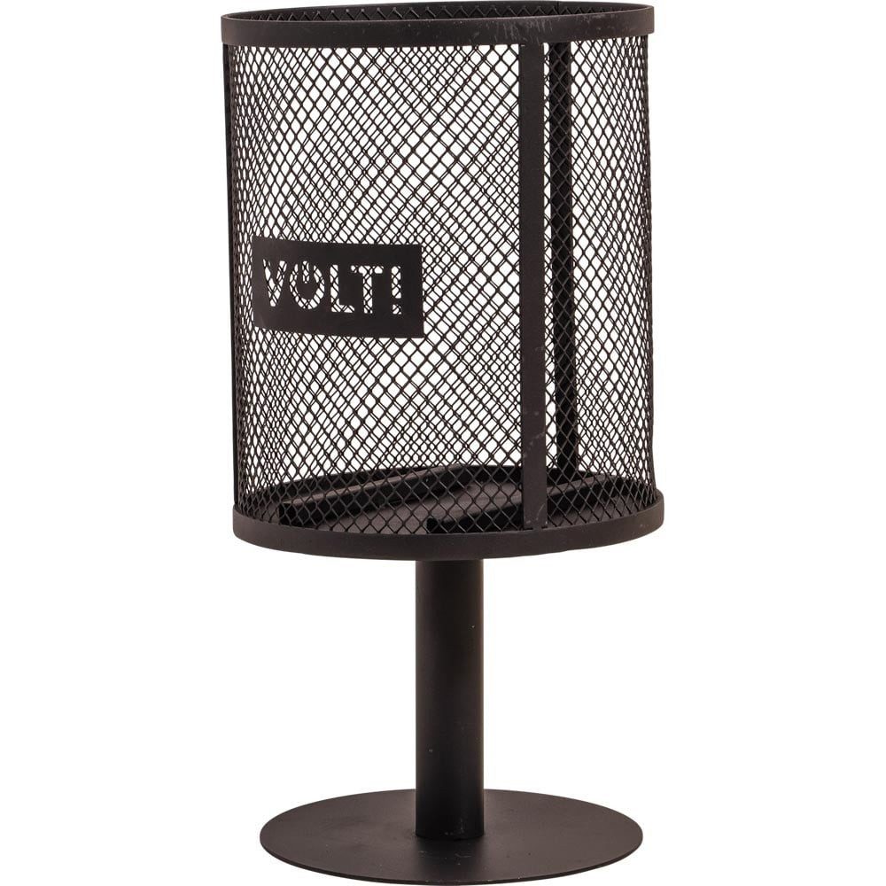 Lesli Living Gartenfackel Schwedenfackelhalter FLAME – Fackelständer mit Fuß, schwarz