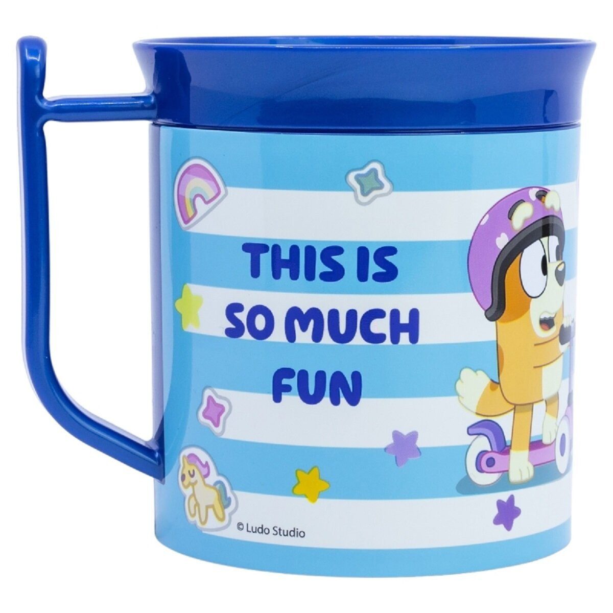 Bluey Trinkflasche Bluey Кухлі Mikrowellengeeigneter Kunststoffbecher 400ml