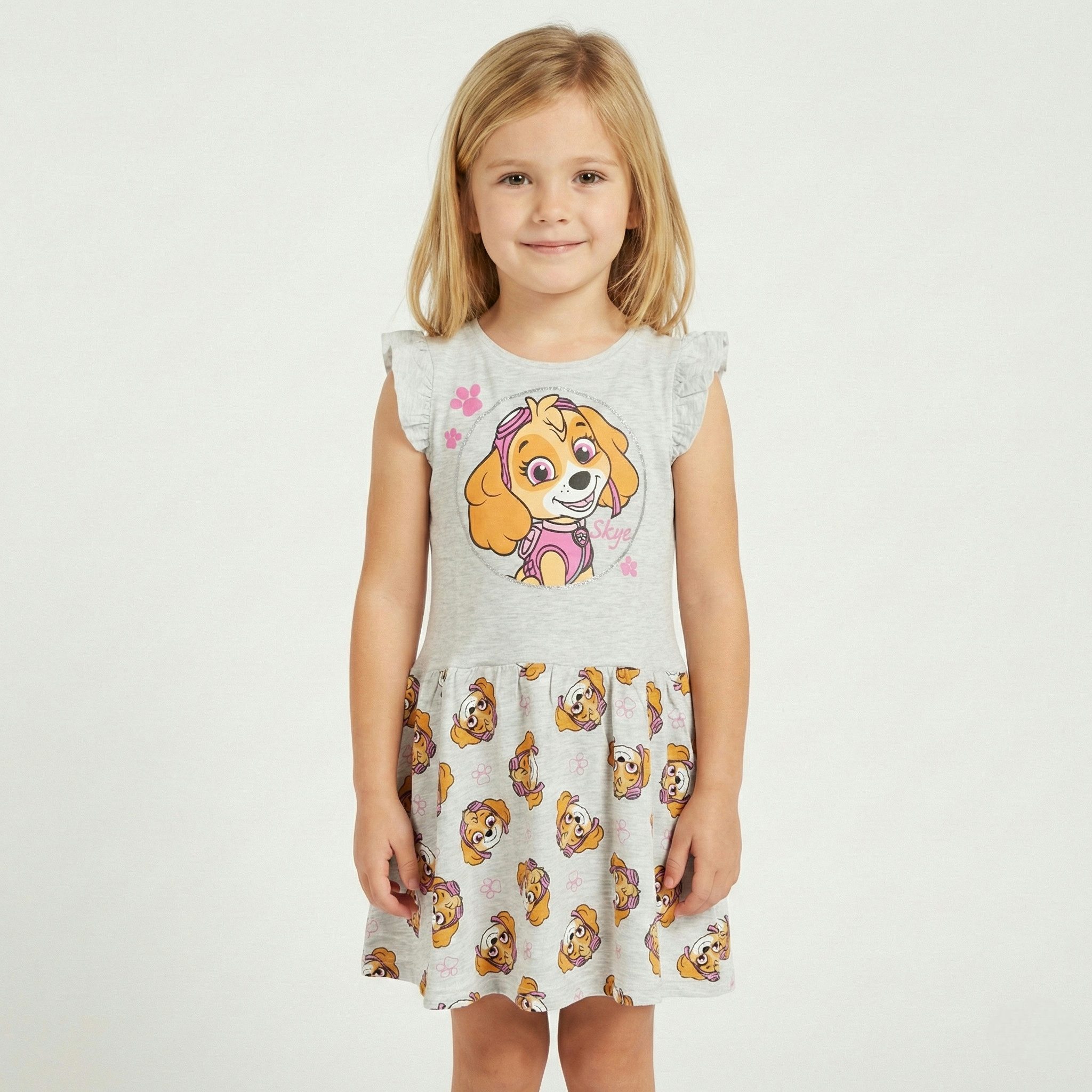 PAW PATROL Sommerkleid Paw Patrol Skye Kinder Mädchen Sommerkleid Kleid Gr. 98 bis 128
