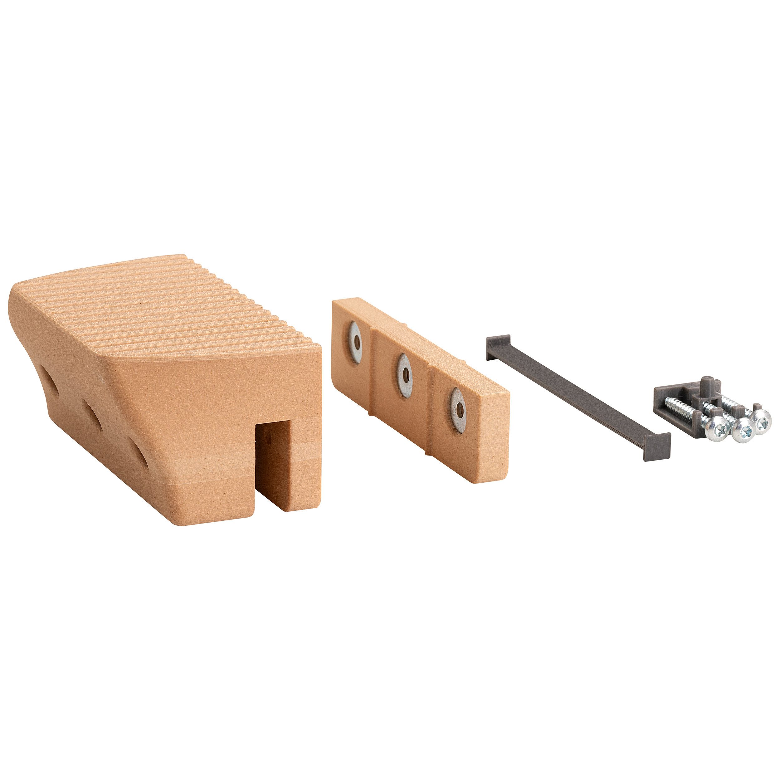 BLACK FOREST FOX Campingtisch Kraxler 2 tlg. Aufstiegshilfe Trittstufe für alle Camper mit Heckbett (1-St), aus Holz-Filament für eine natürliche ästetische Form und Haptik