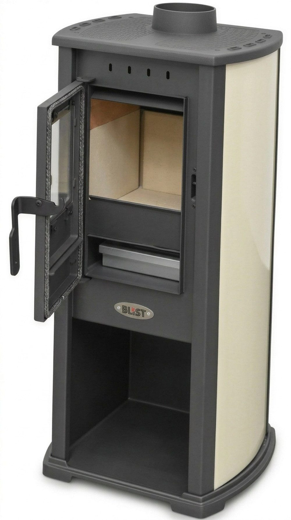 Blist Kaminofen BERNA LUX G 4.0 creme, 5.9 kW
