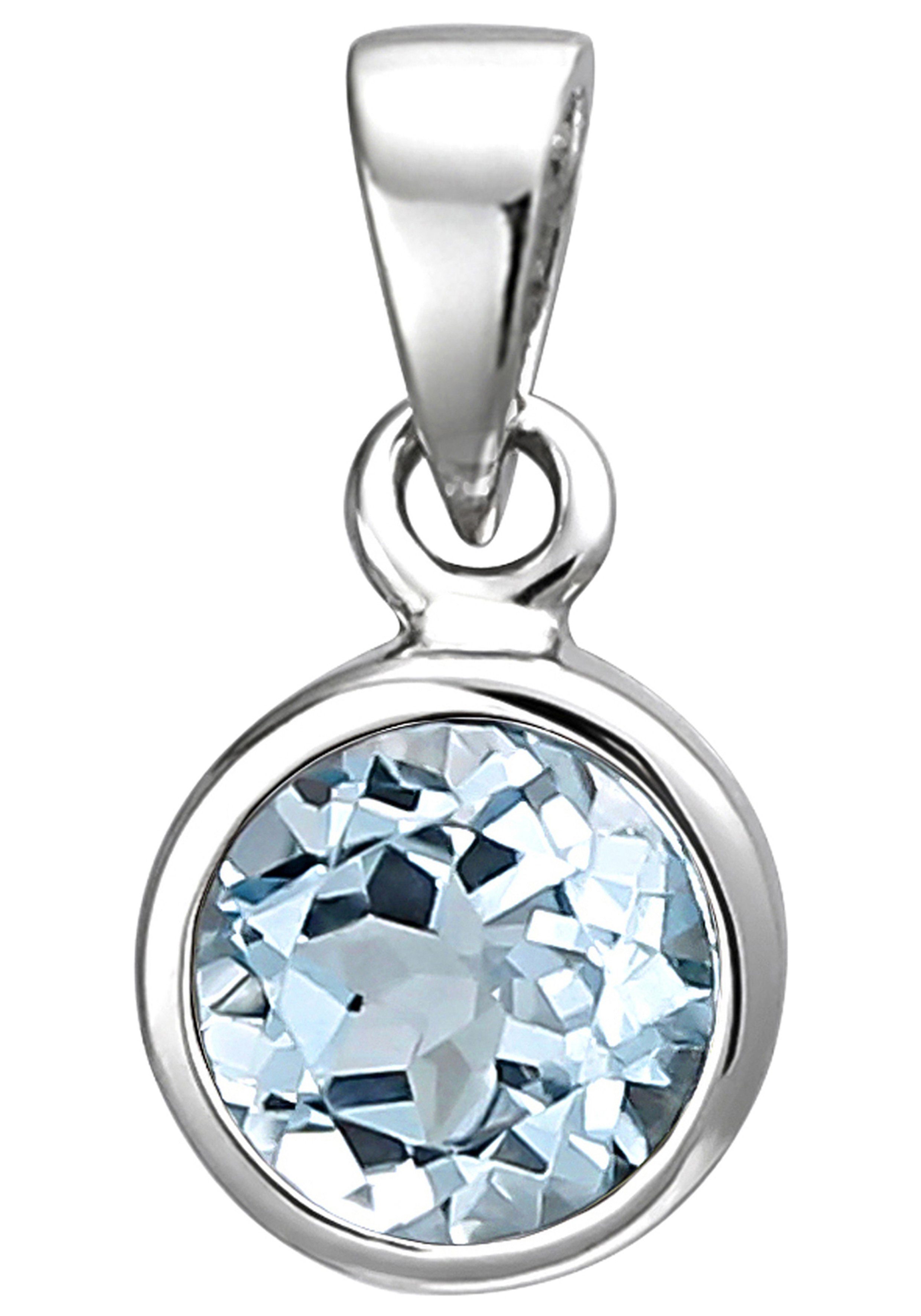 JOBO Kettenanhänger Anhänger mit Blautopas, 925 Silber günstig online kaufen